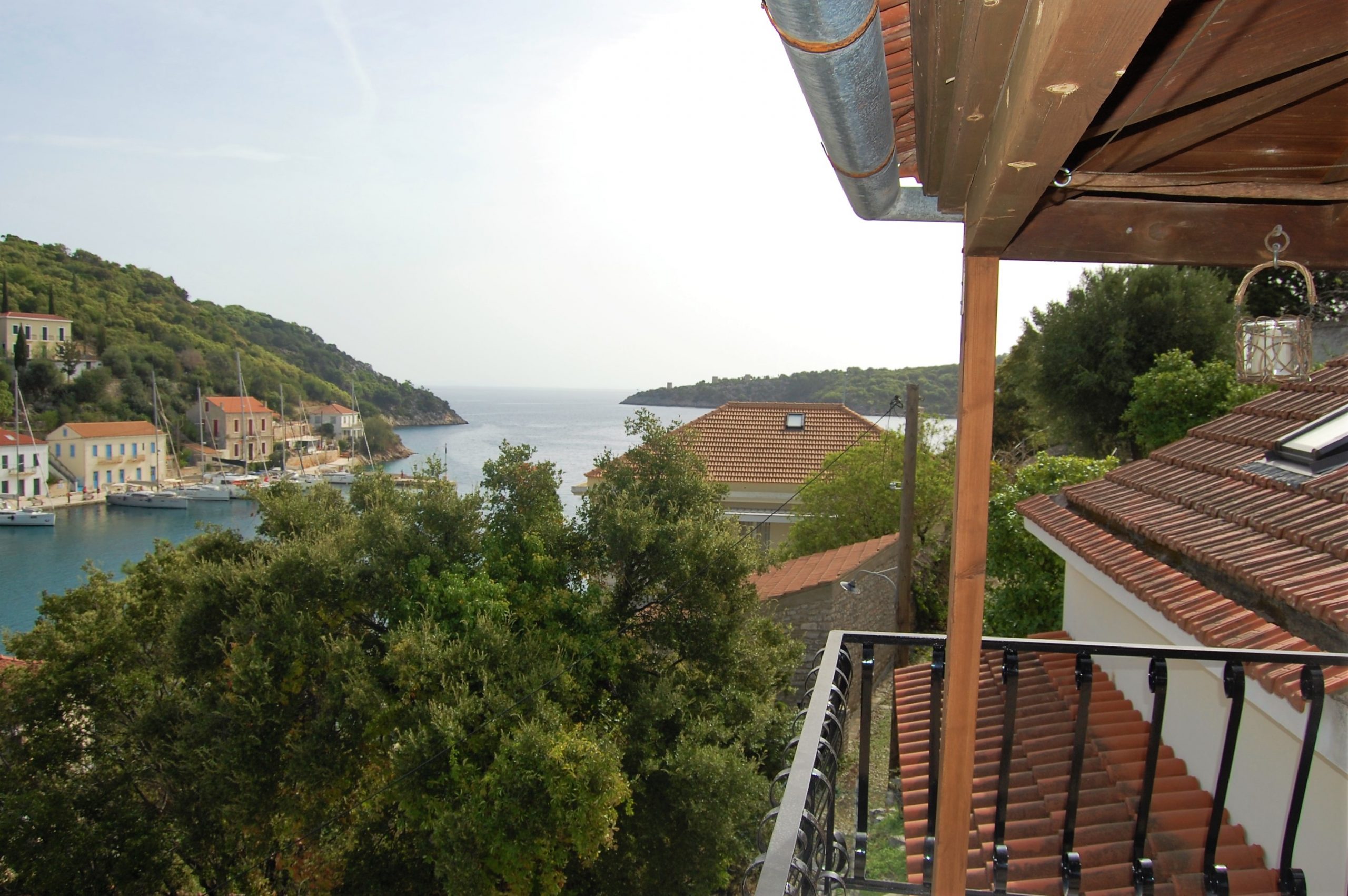Balcony views of apartments for sale in Ithaca Greece, Kioni