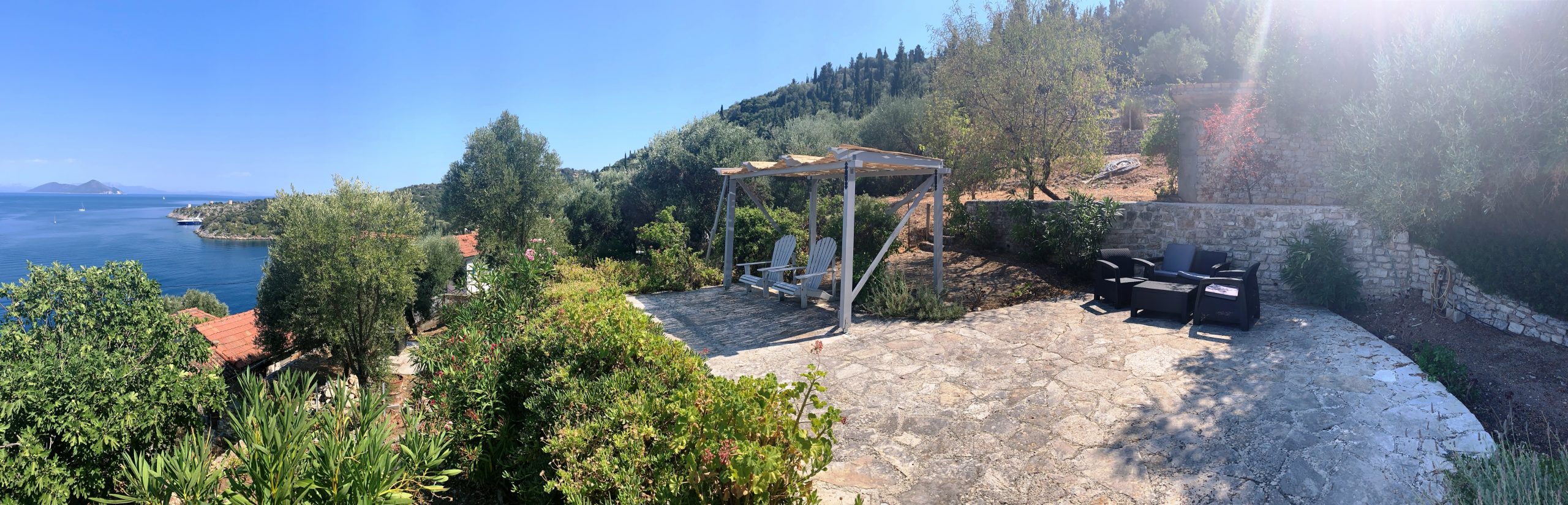 View of house for rent Ithaca Greece, Kioni