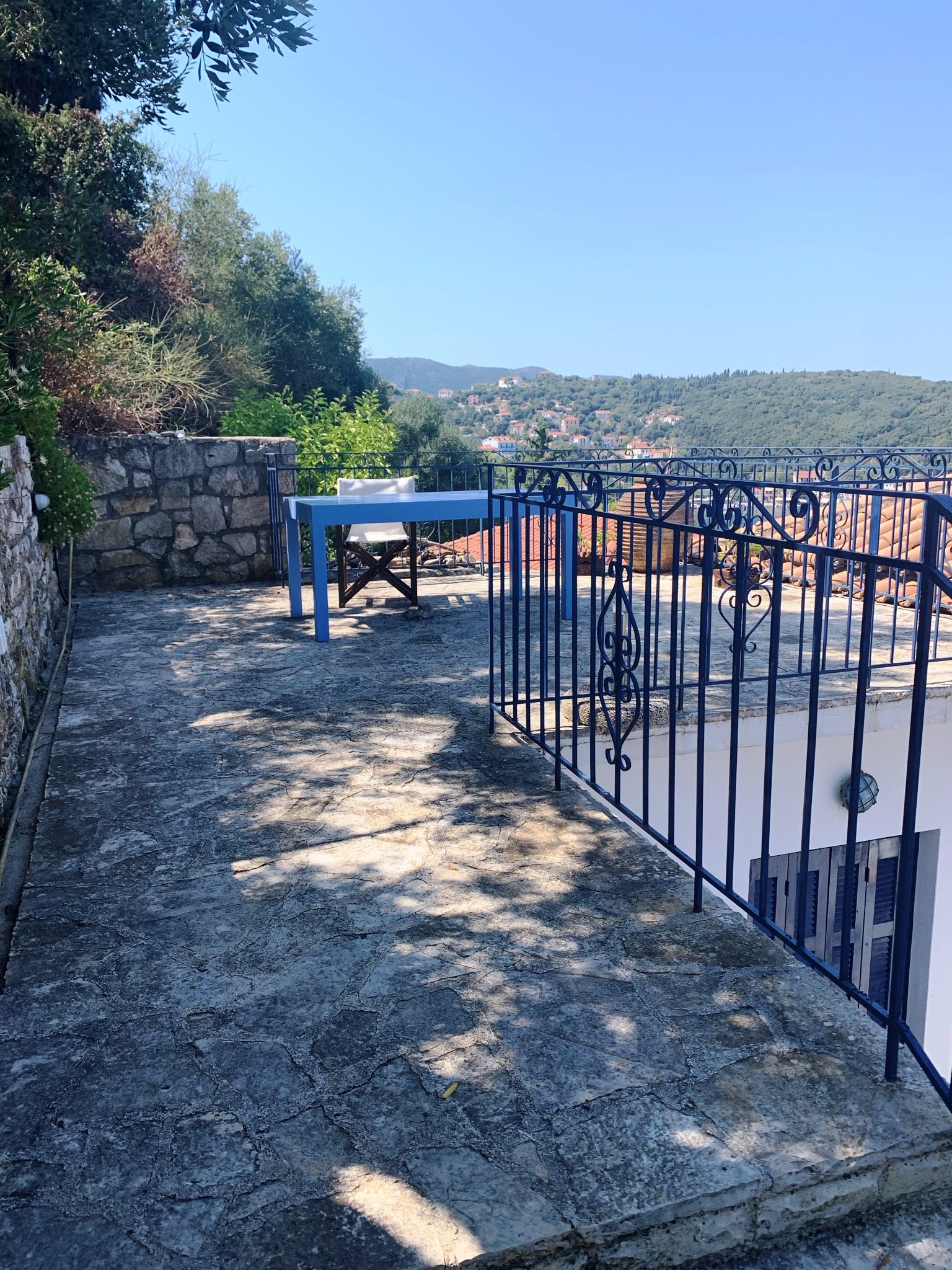 Top terrace of house for rent in Ithaca Greece, Kioni