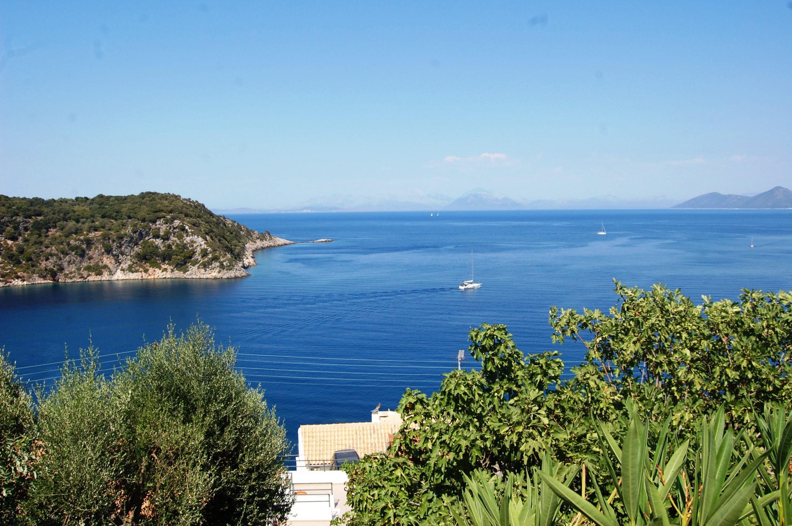 Views from house for rent in Ithaca Greece, Kioni
