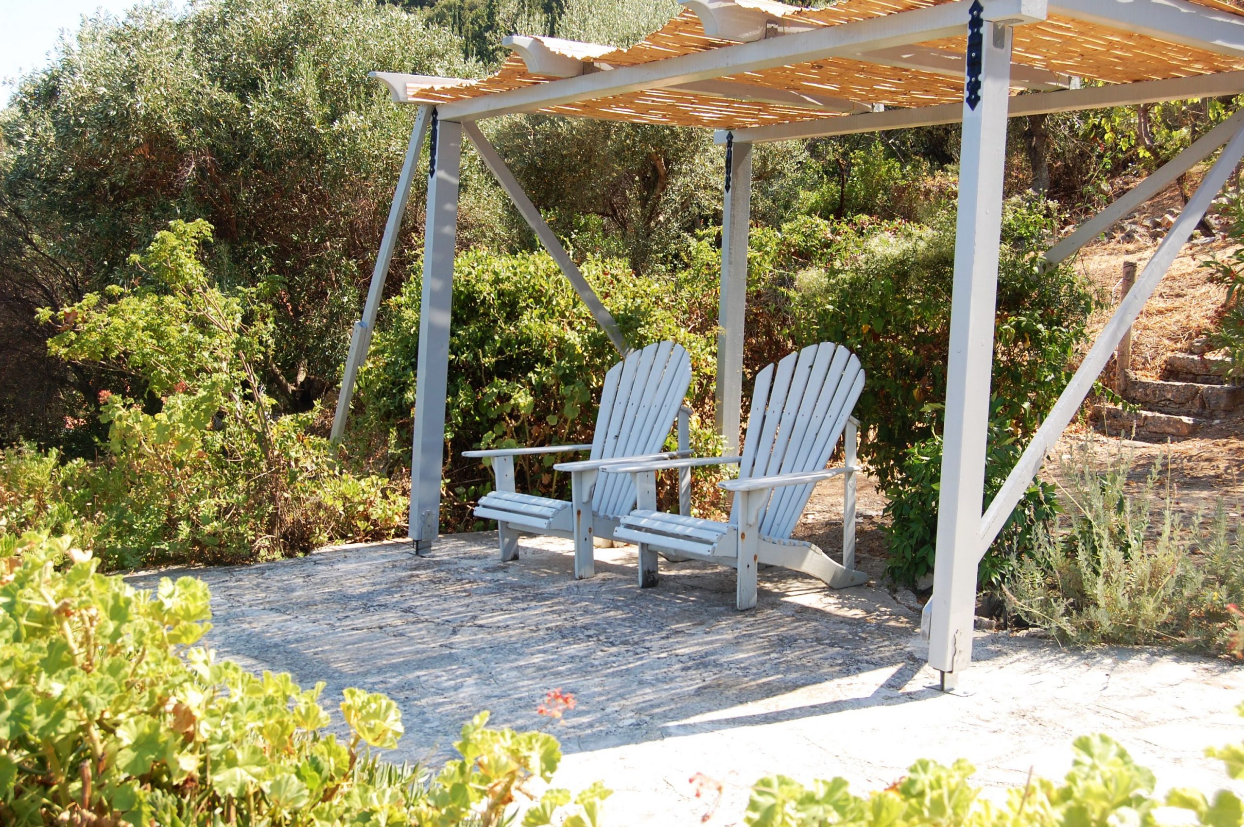 Outdoor spaces of house for rent in Ithaca Greece, Kioni