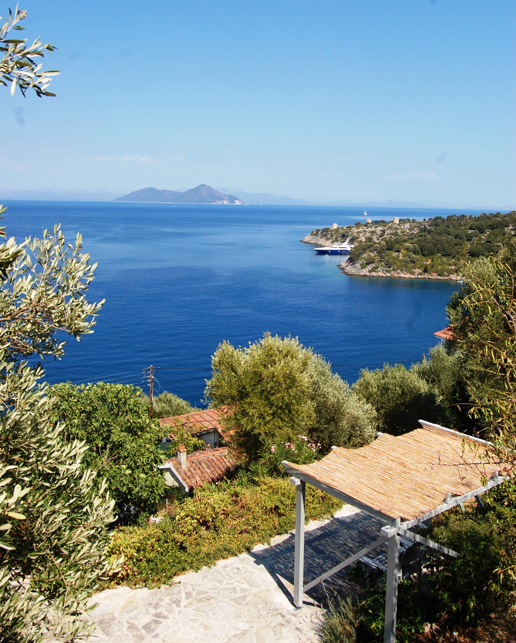 Views from house for rent in Ithaca Greece, Kioni
