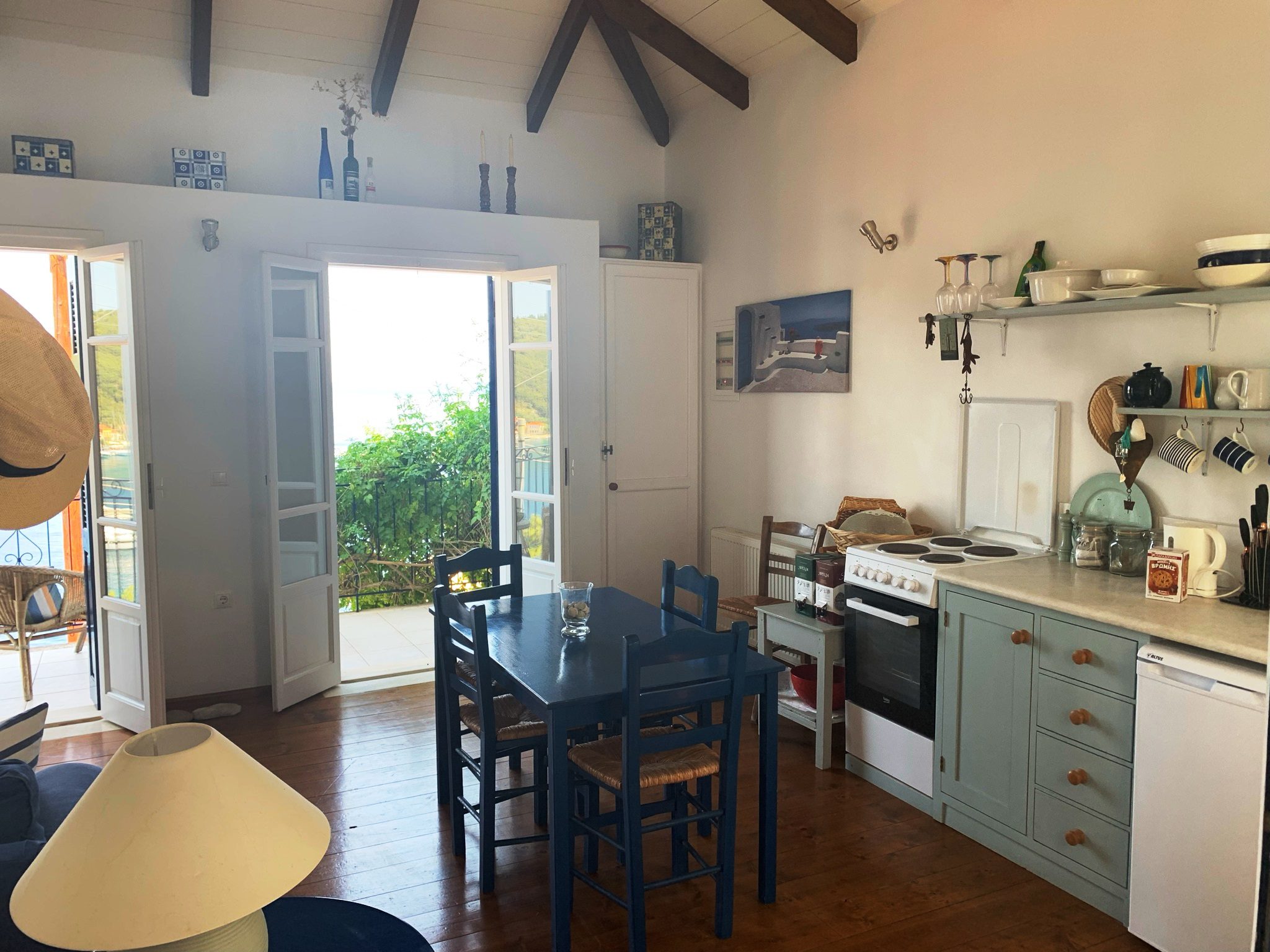 Interior of house for rent in Ithaca Greece, Kioni