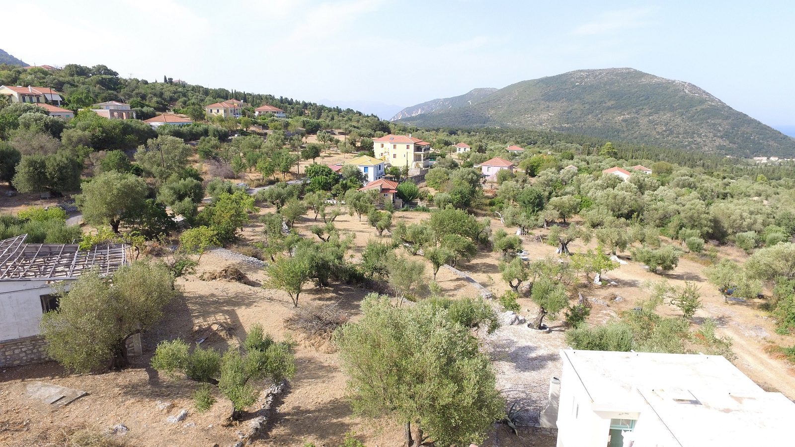 Aerial views of land for sale Ithaca Greece, Stavro