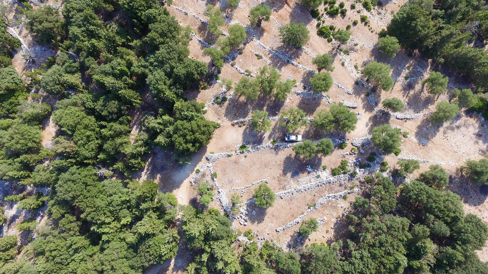 Aerial views of land for sale Ithaca Greece, Stavros
