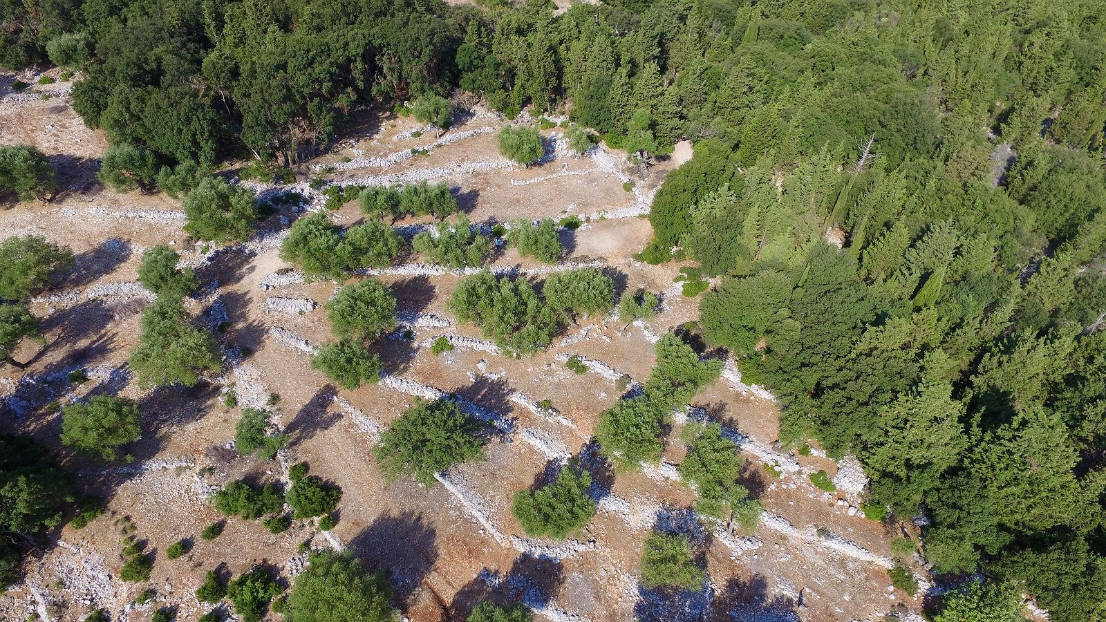Aerial views of land for sale Ithaca Greece, Stavros