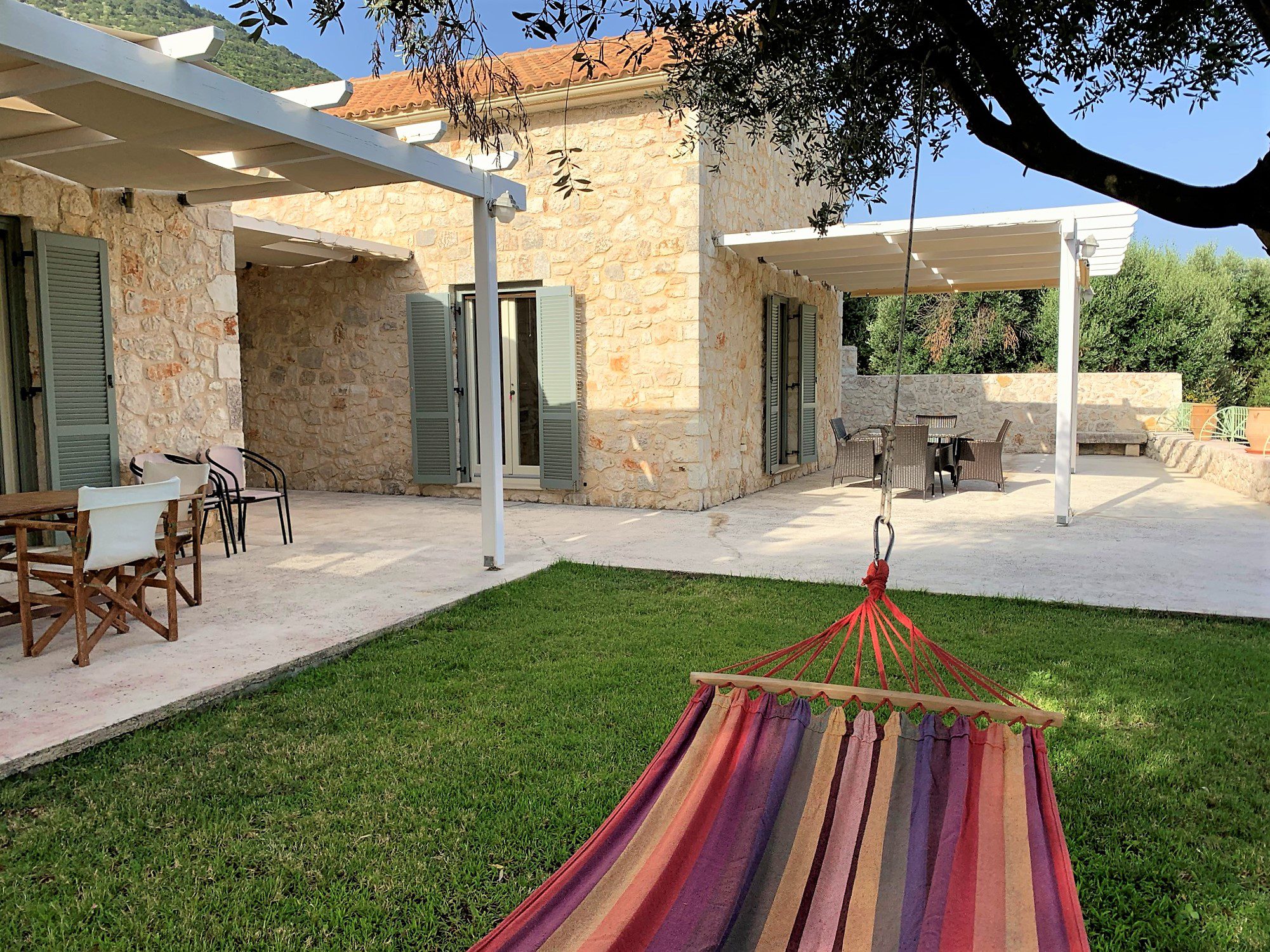 Outdoor area in villa for rent Ithaca Greece, Stavros