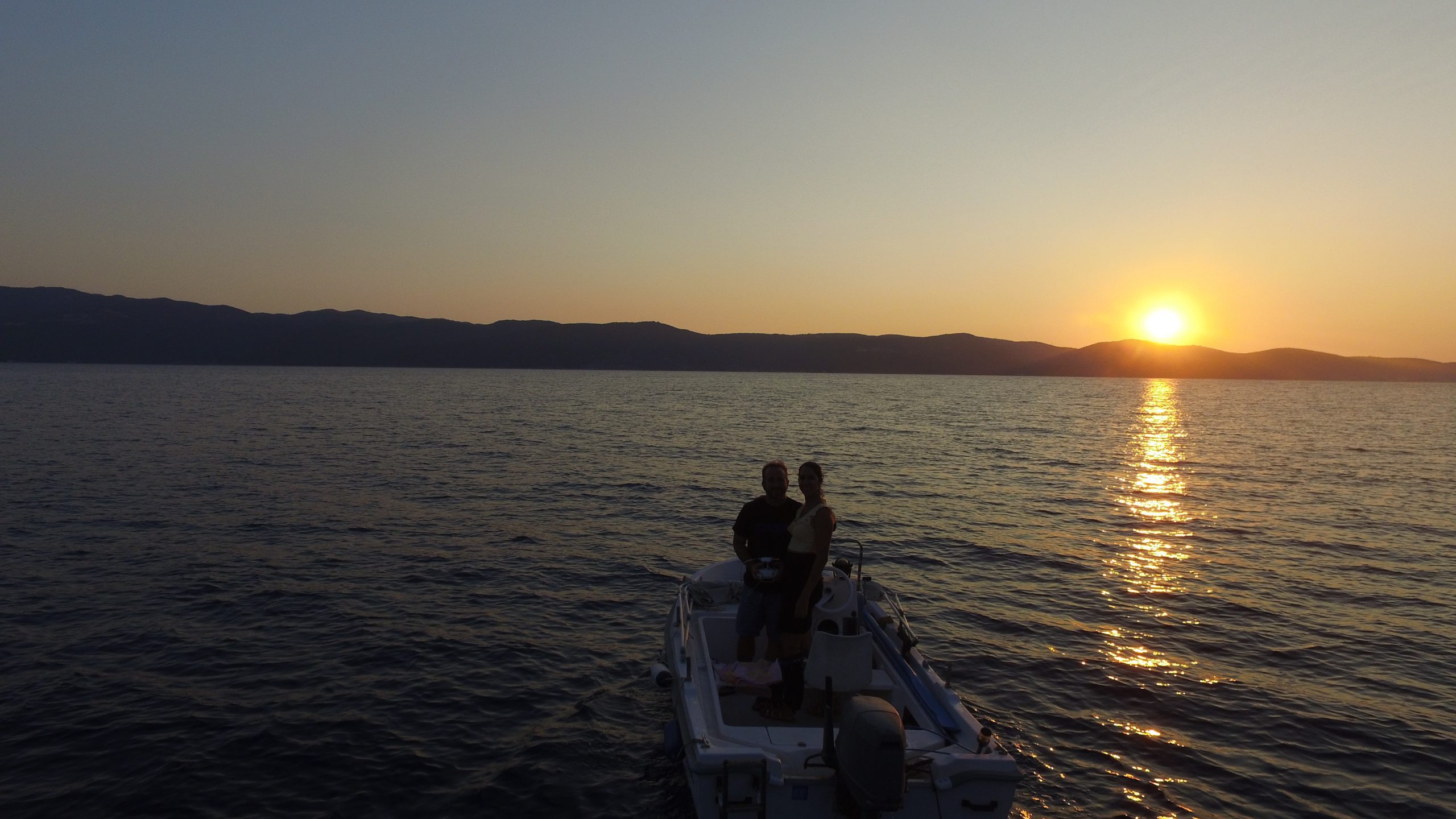 Sunset views Ithaca Greece, Stavros