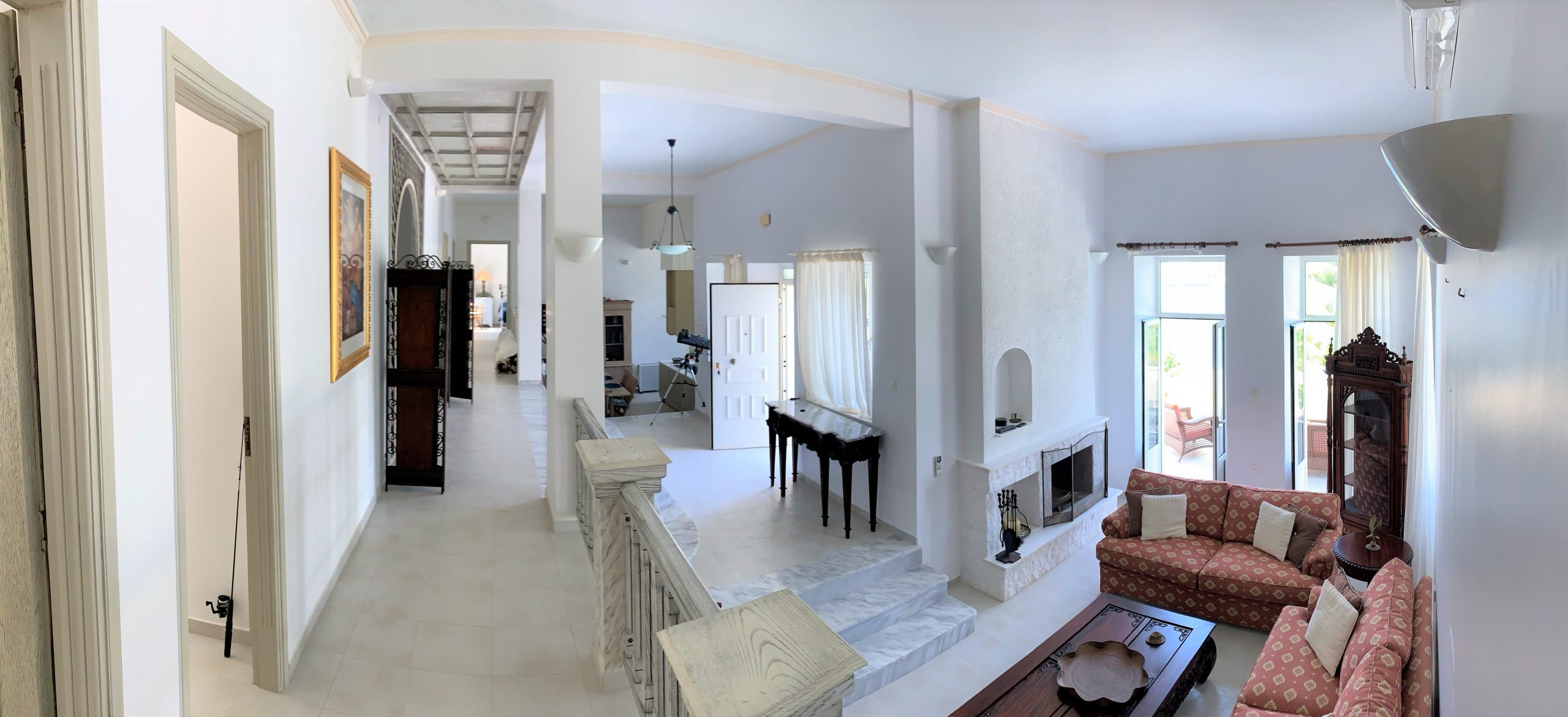 Living room of house for sale Ithaca Greece, Aetos
