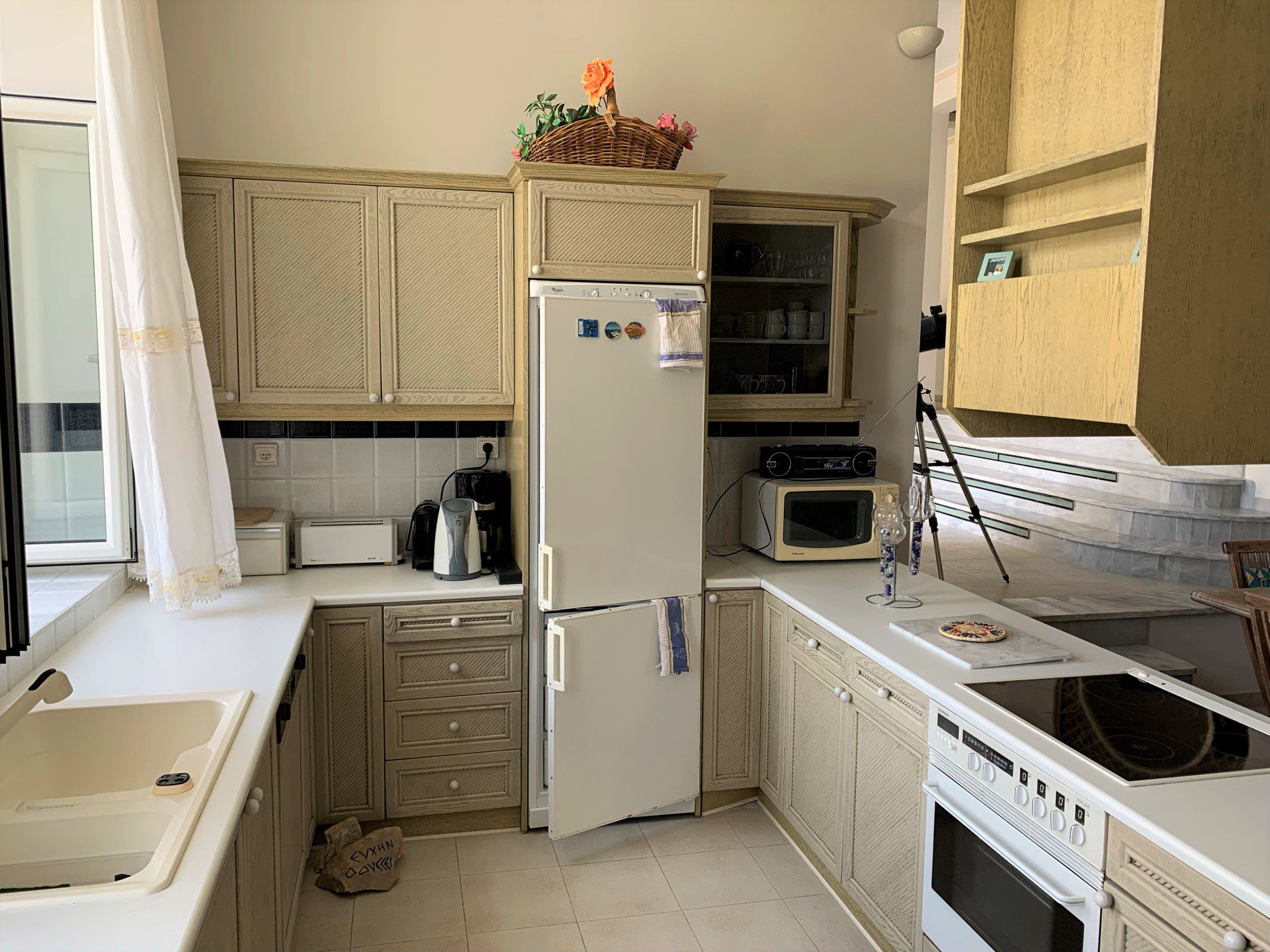 Kitchen of house for sale Ithaca Greece, Aetos