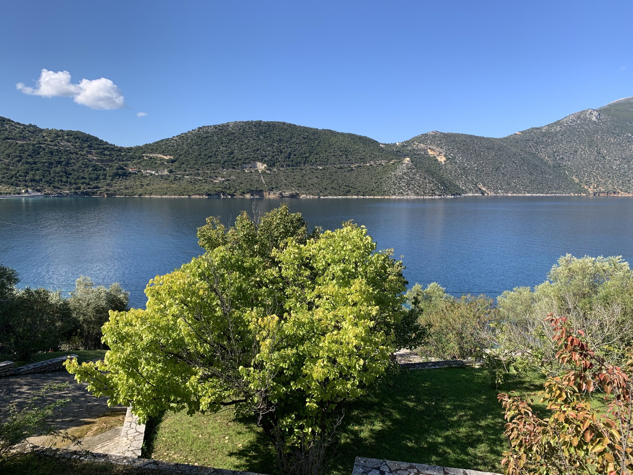 View from house for sale Ithaca Greece, Aetos