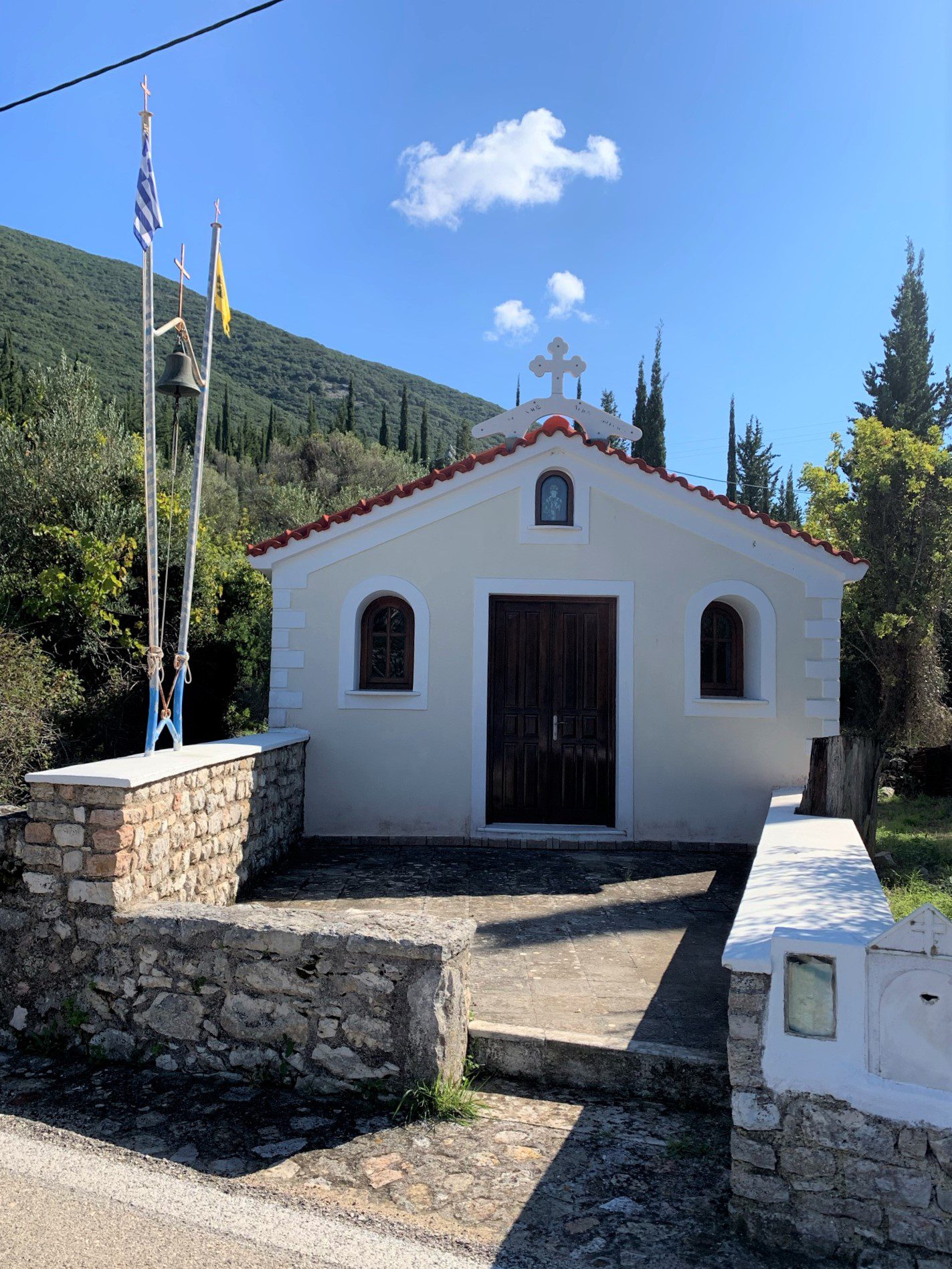 Nearby church of house for sale Ithaca Greece, Aetos