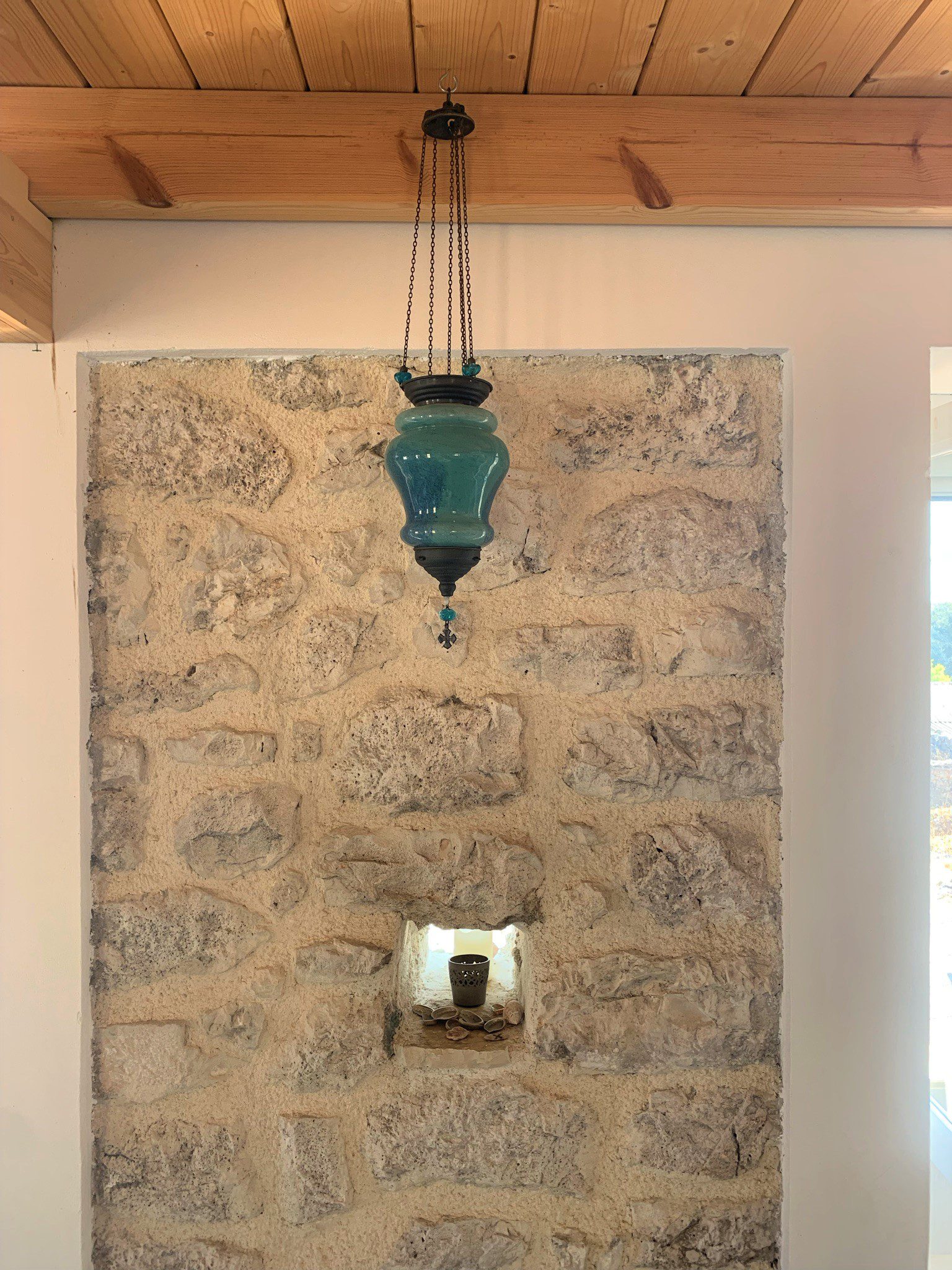 Stone decoration of house for sale Ithaca Greece, Anoghi