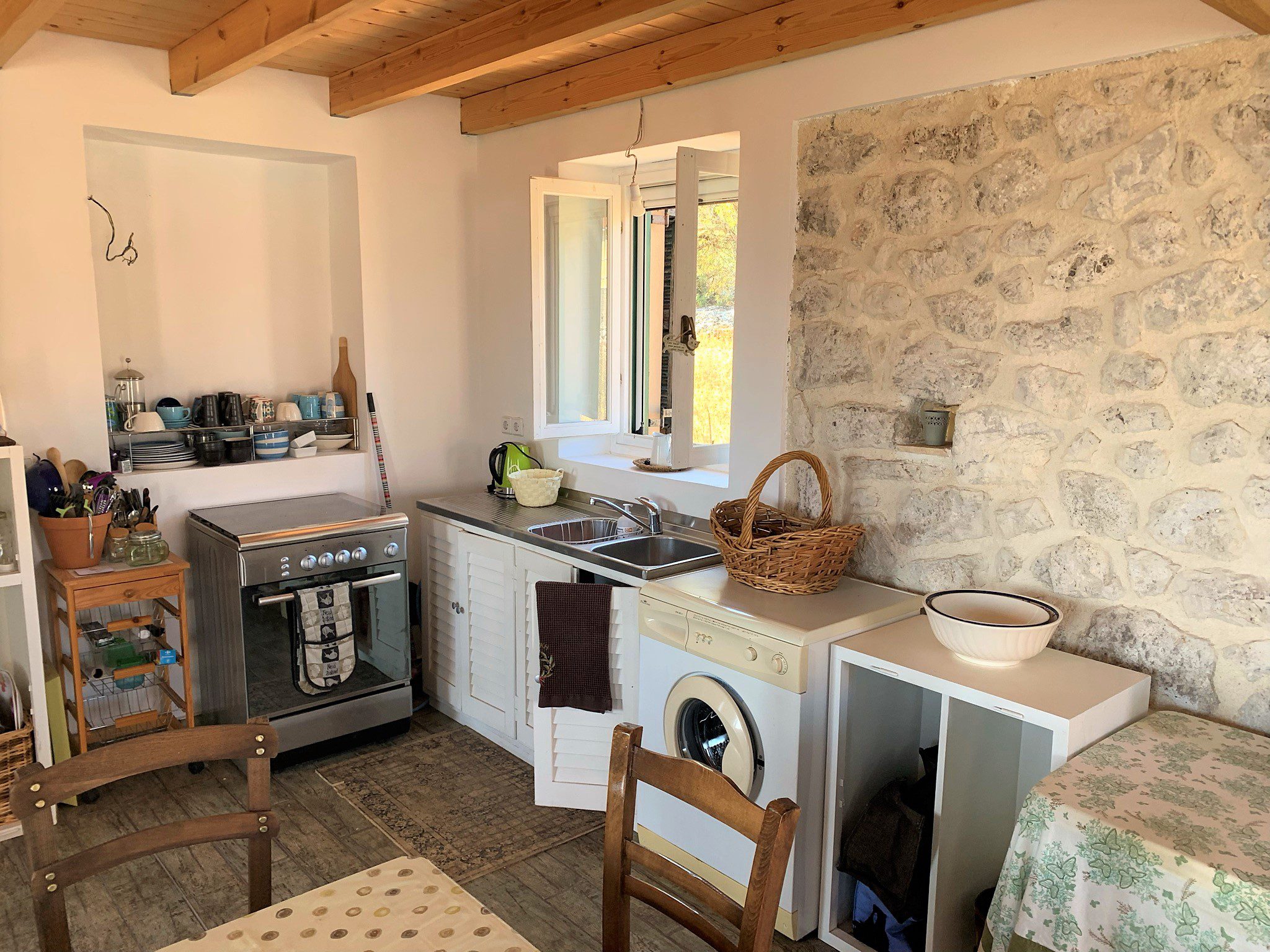 Kitchen of house for sale Ithaca Greece, Anoghi