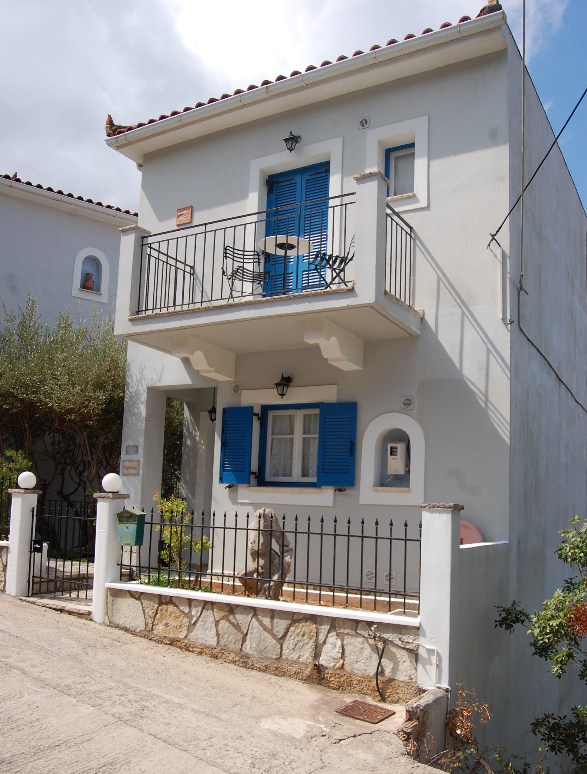 Exterior of apartment complex for sale Ithaca Greece, Vathi