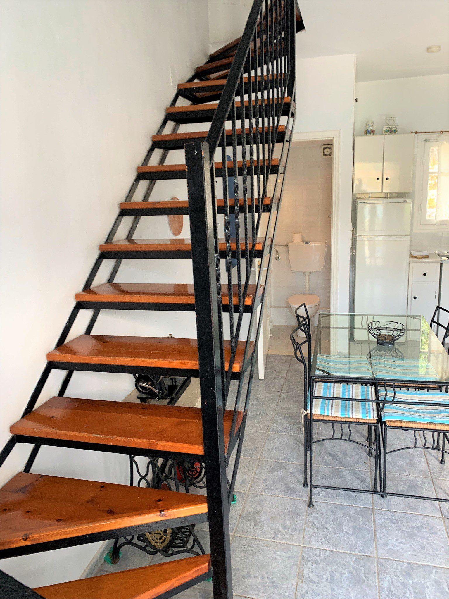 Indoor staircase of house for sale Ithaca Greece, Vathi