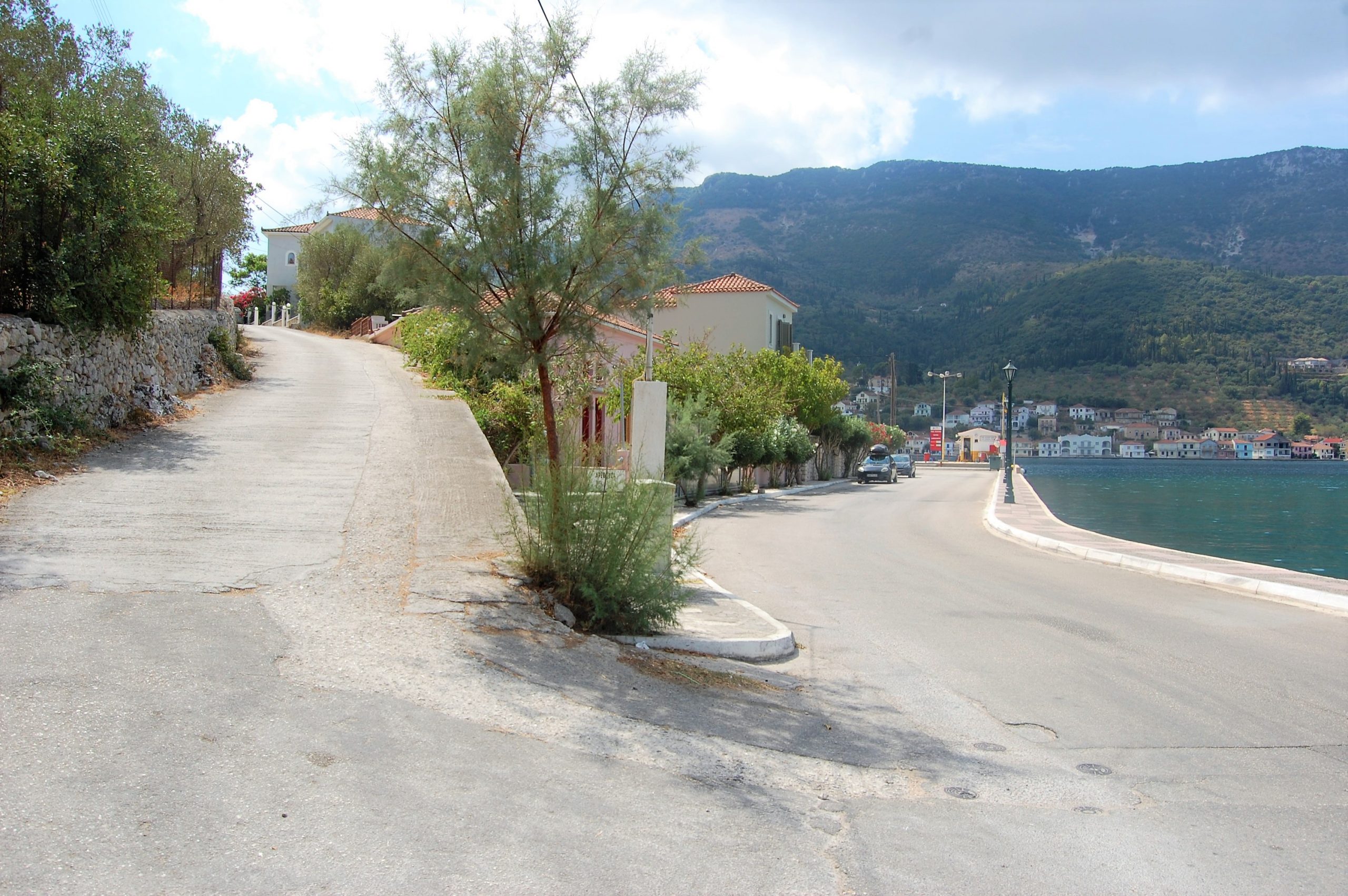 Road leading to house for sale Ithaca Greece, Vathi