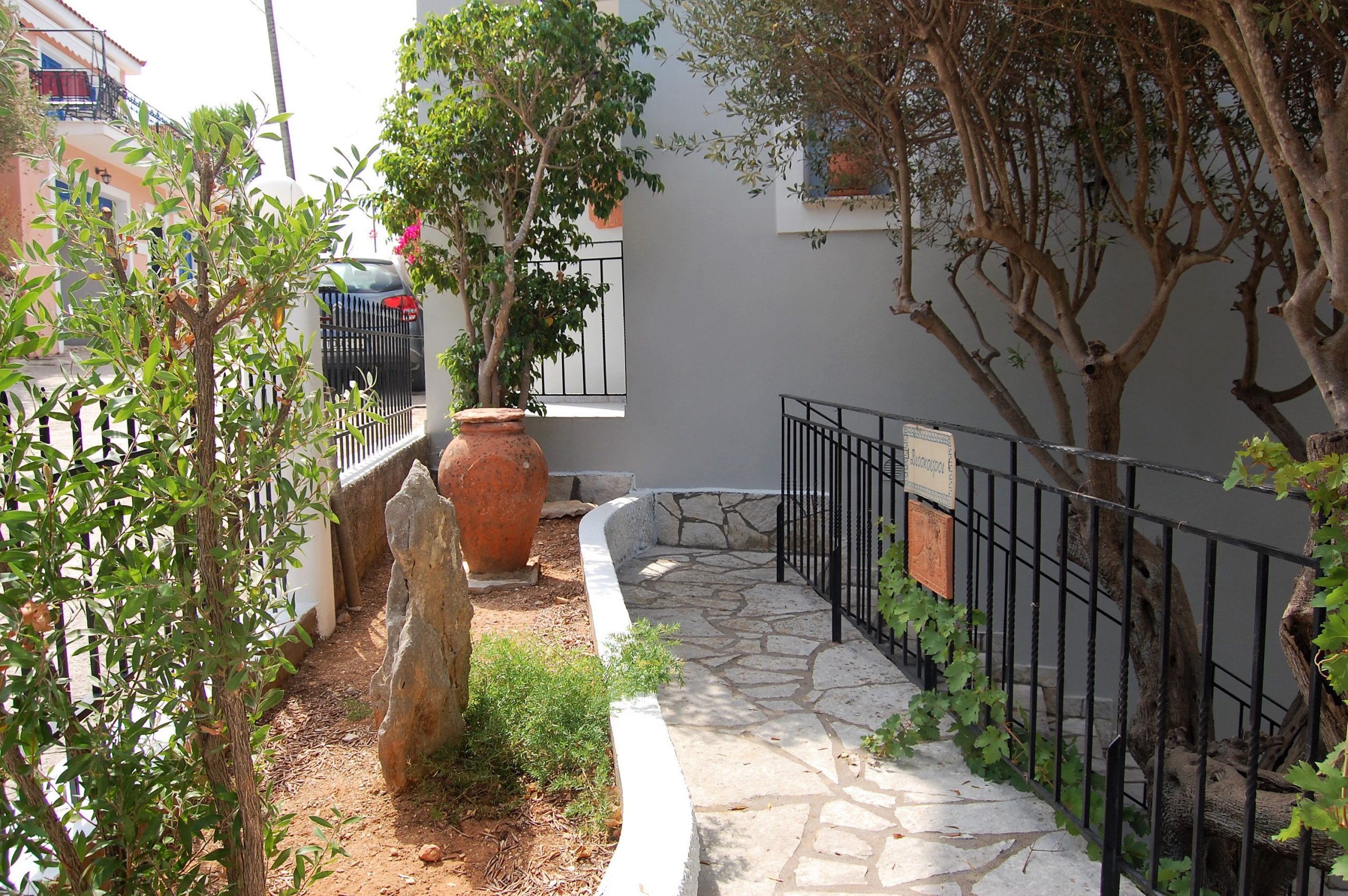 Entrance to house for sale Ithaca Greece, Vathi