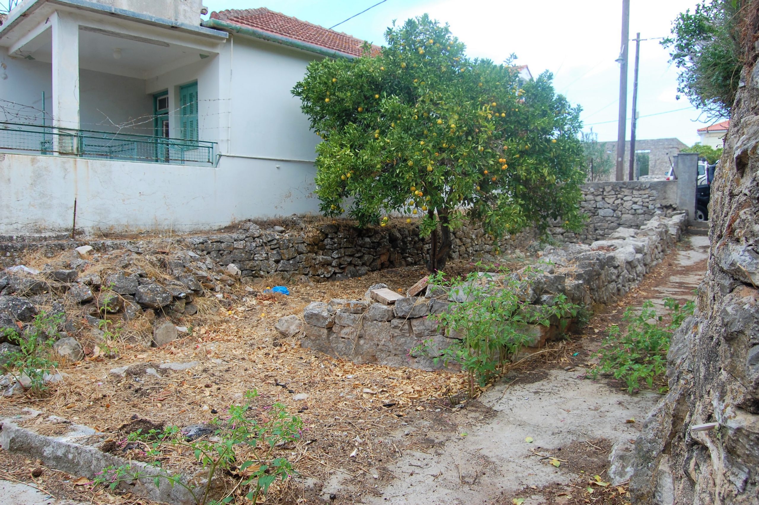 Garden of house for sale Ithaca Greece, Vathi