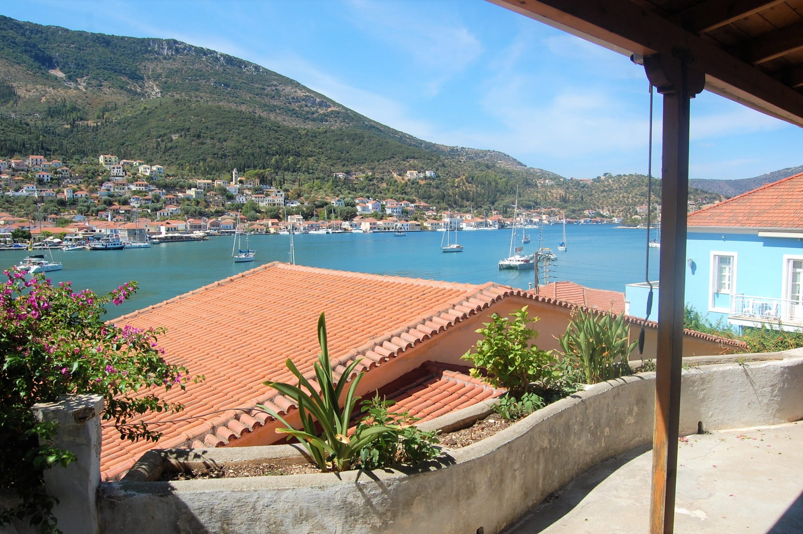 Views from house for sale Ithaca Greece, Vathi