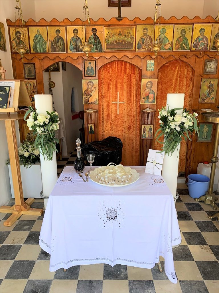 Table ready, wedding Ithaca Greece