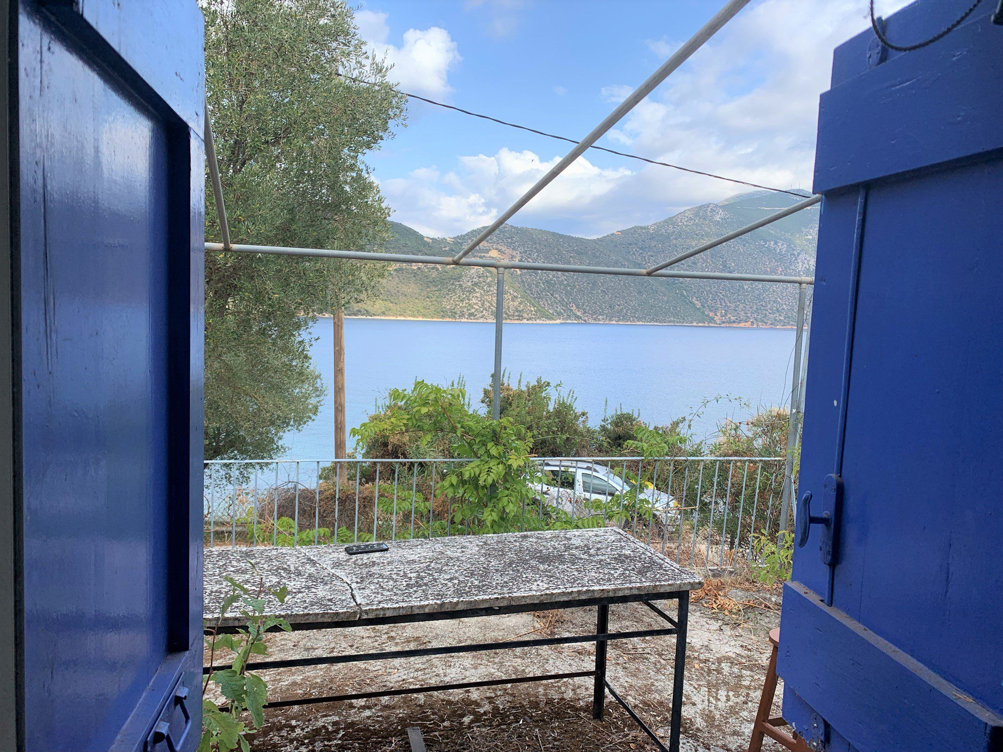 View from window in house for sale Ithaca Greece, Aetos