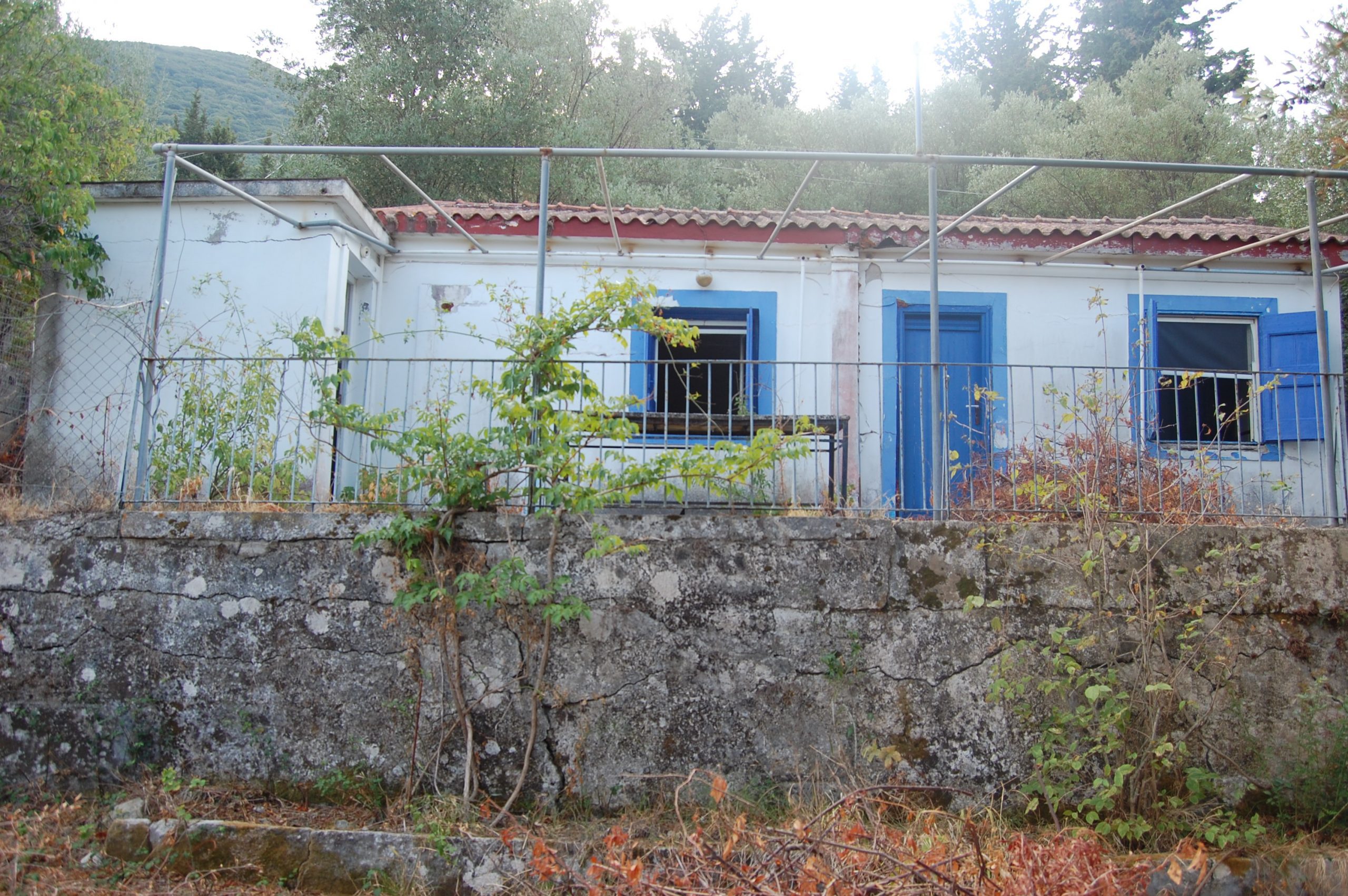 Exterior of house for sale Ithaca Greece, Aetos
