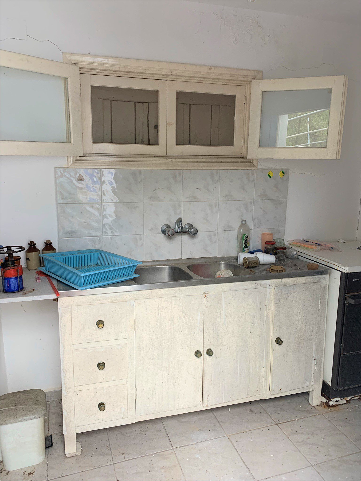 Kitchen area of house for sale Ithaca Greece, Aetos