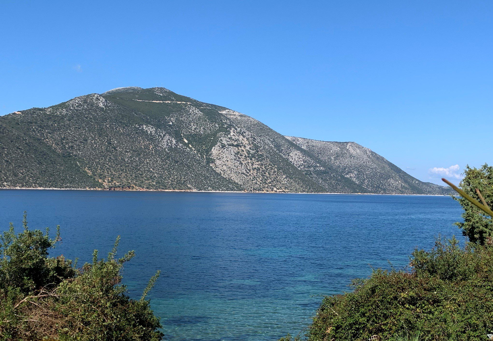 View from house for sale Ithaca Greece, Aetos