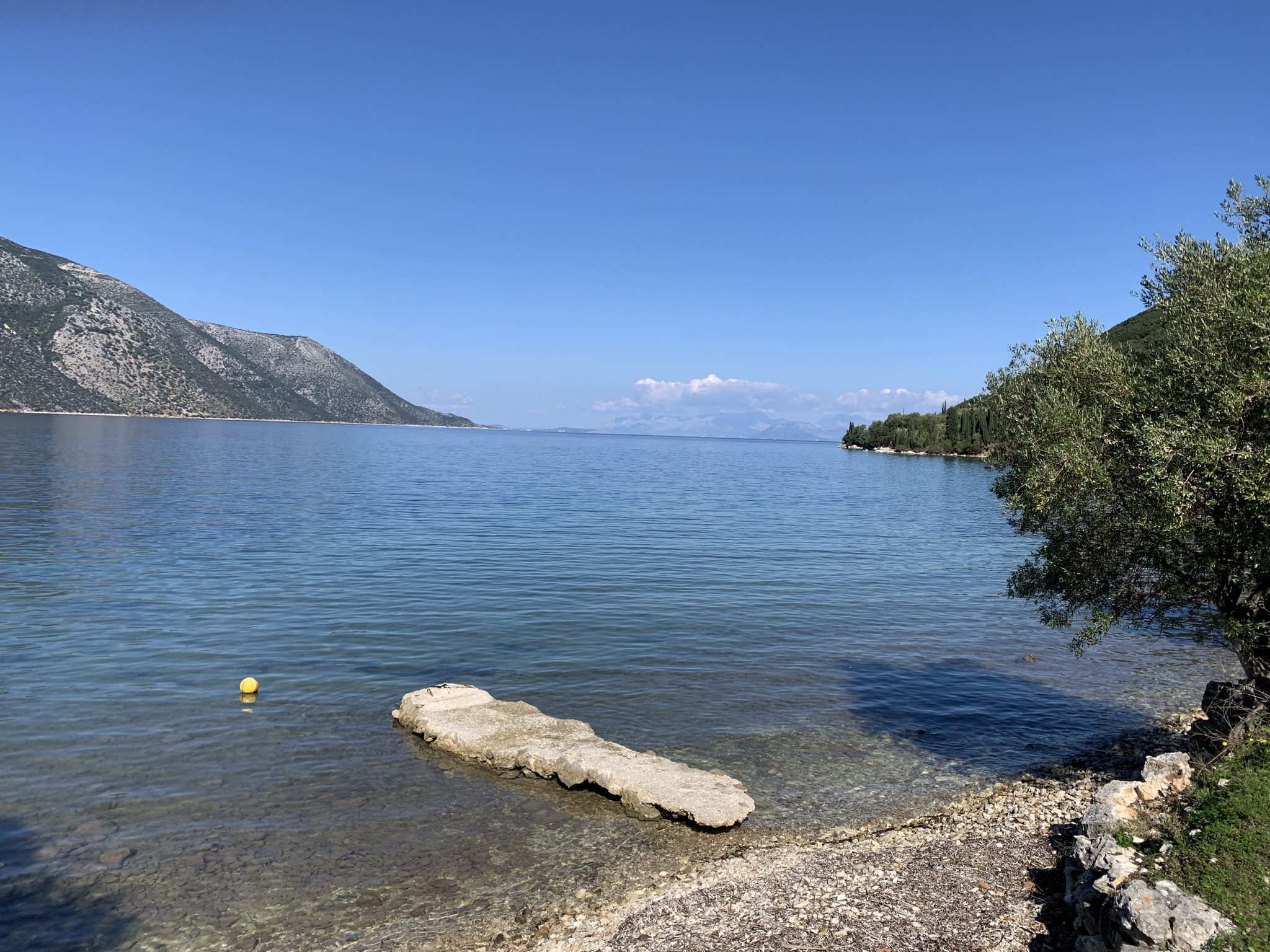Nearest beach infront of the house for sale Ithaca Greece, Aetos
