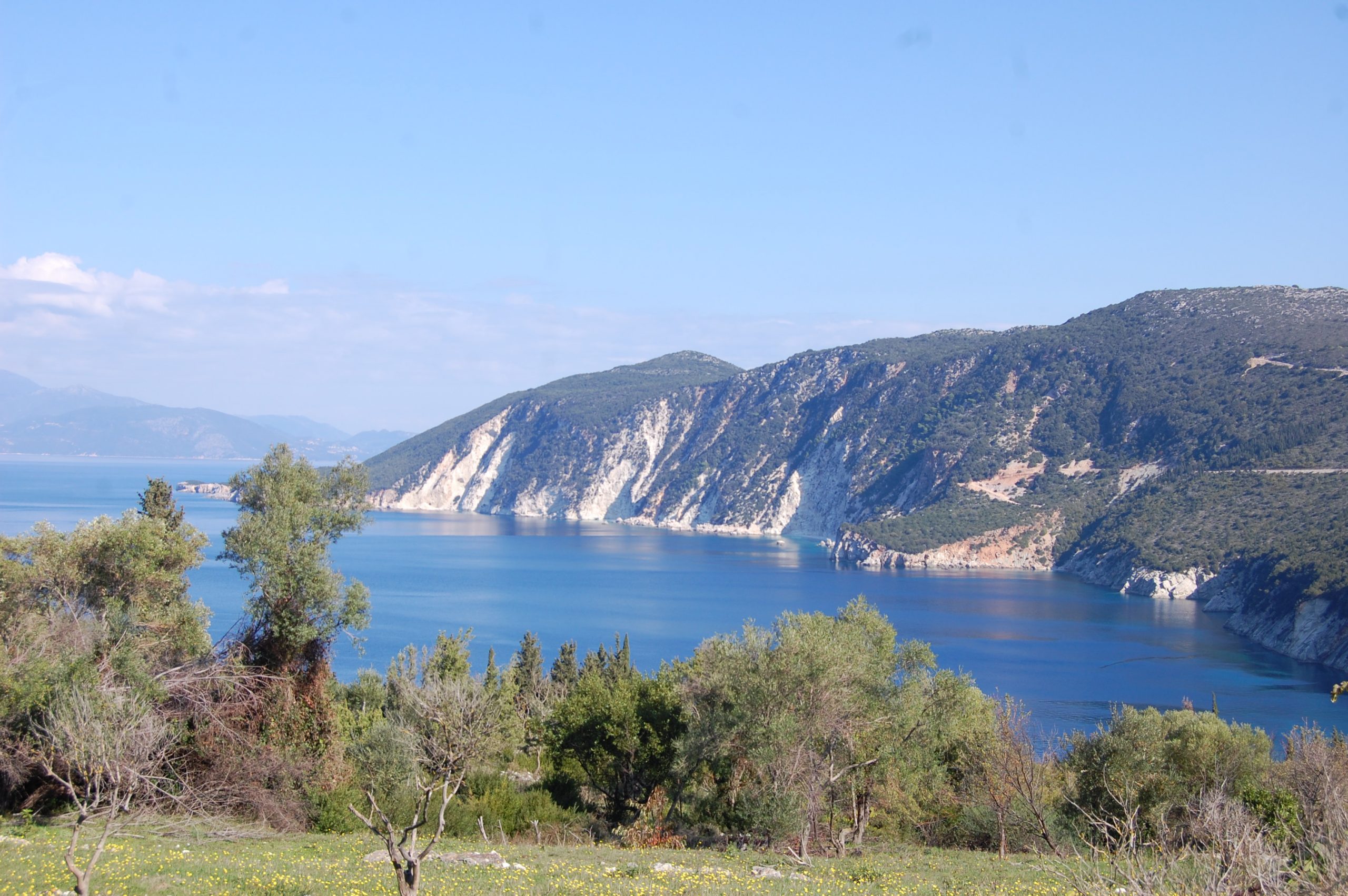 View from land for sale Ithaca Greece, Kolleri