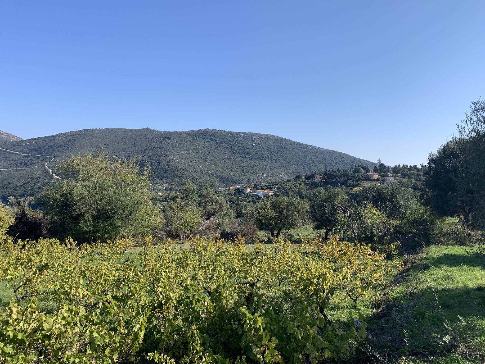 Landscape and terrain of land for sale Ithaca Greece, Kolleri