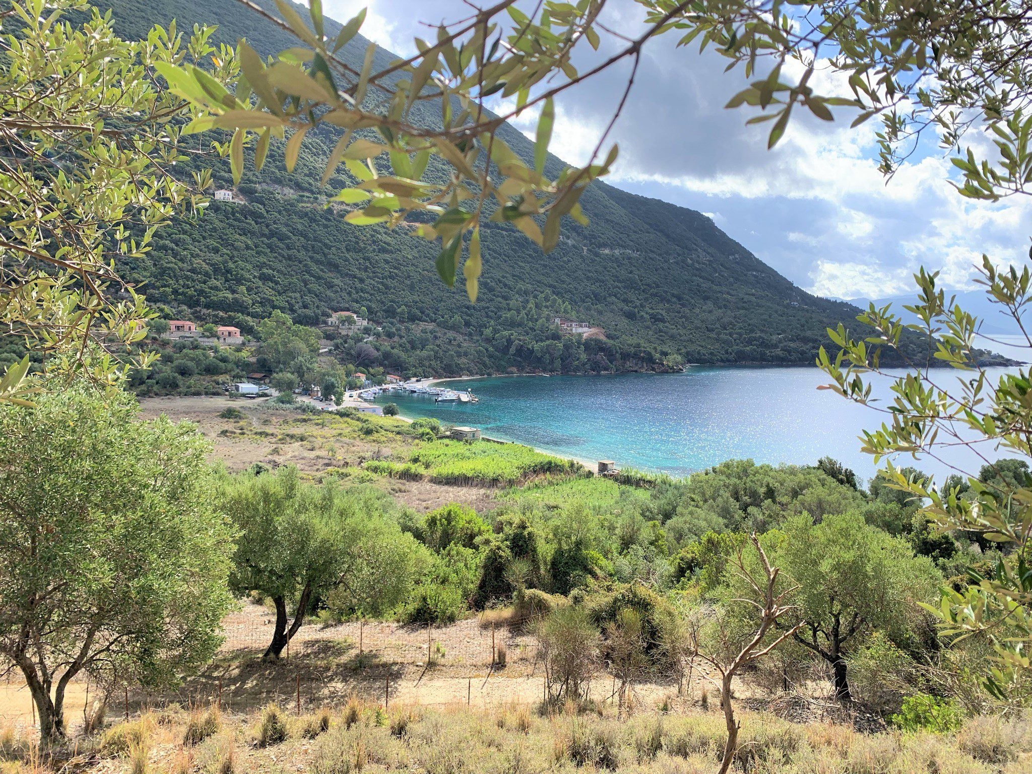 Θέα από οικόπεδο προς πώληση Ιθάκα Ελλάδα, Σταυρός