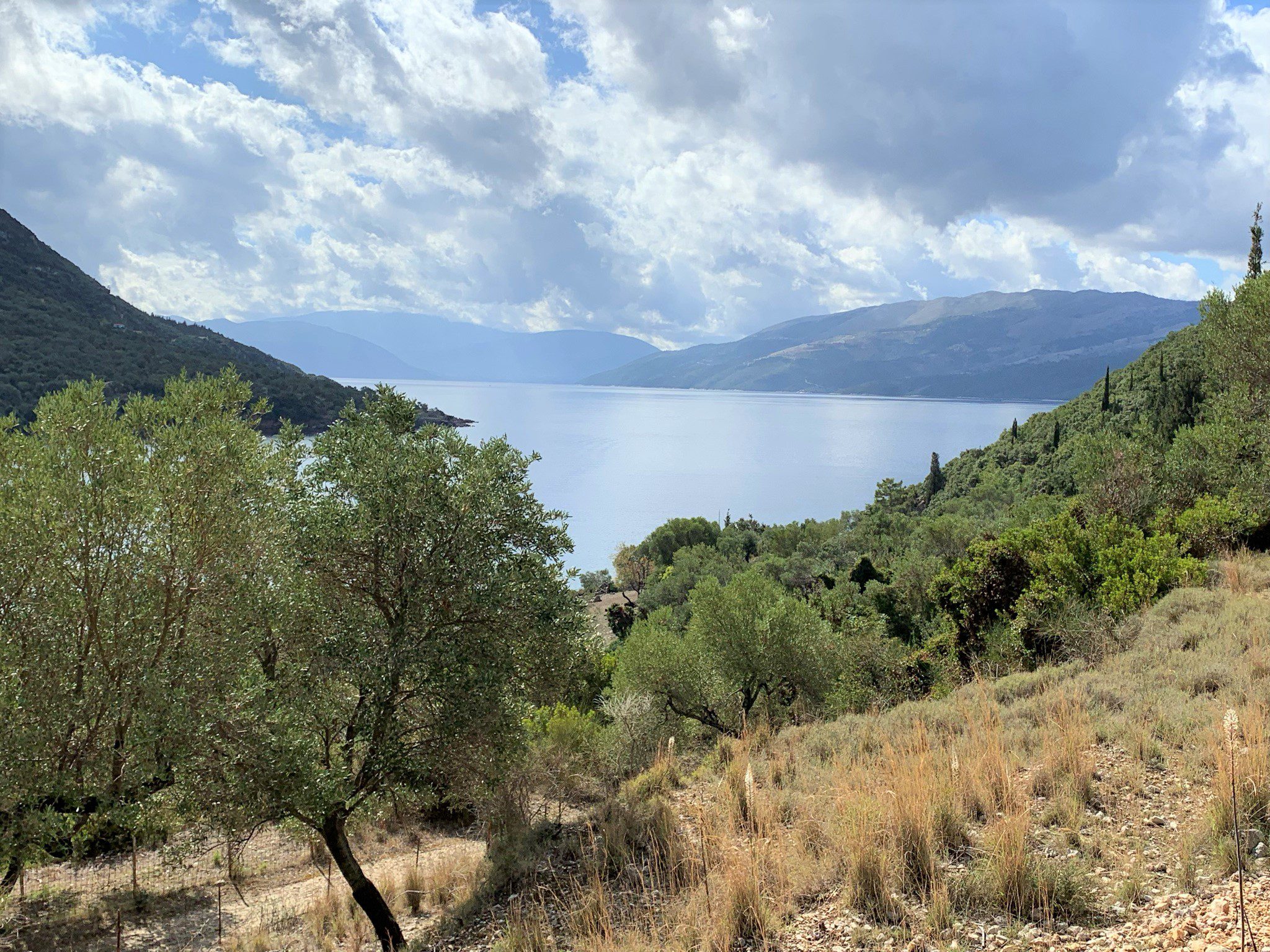 Sea view from land for sale Ithaca Greece, Stavros