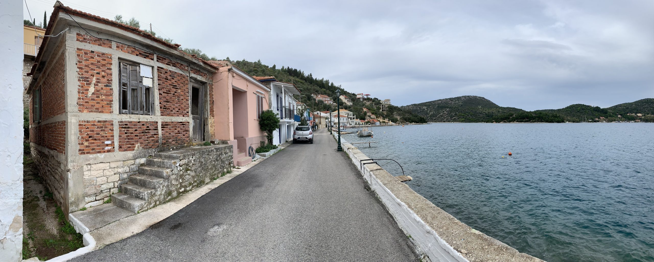 Waterfront in front of house for sale on Ithaca Greece, Vathi