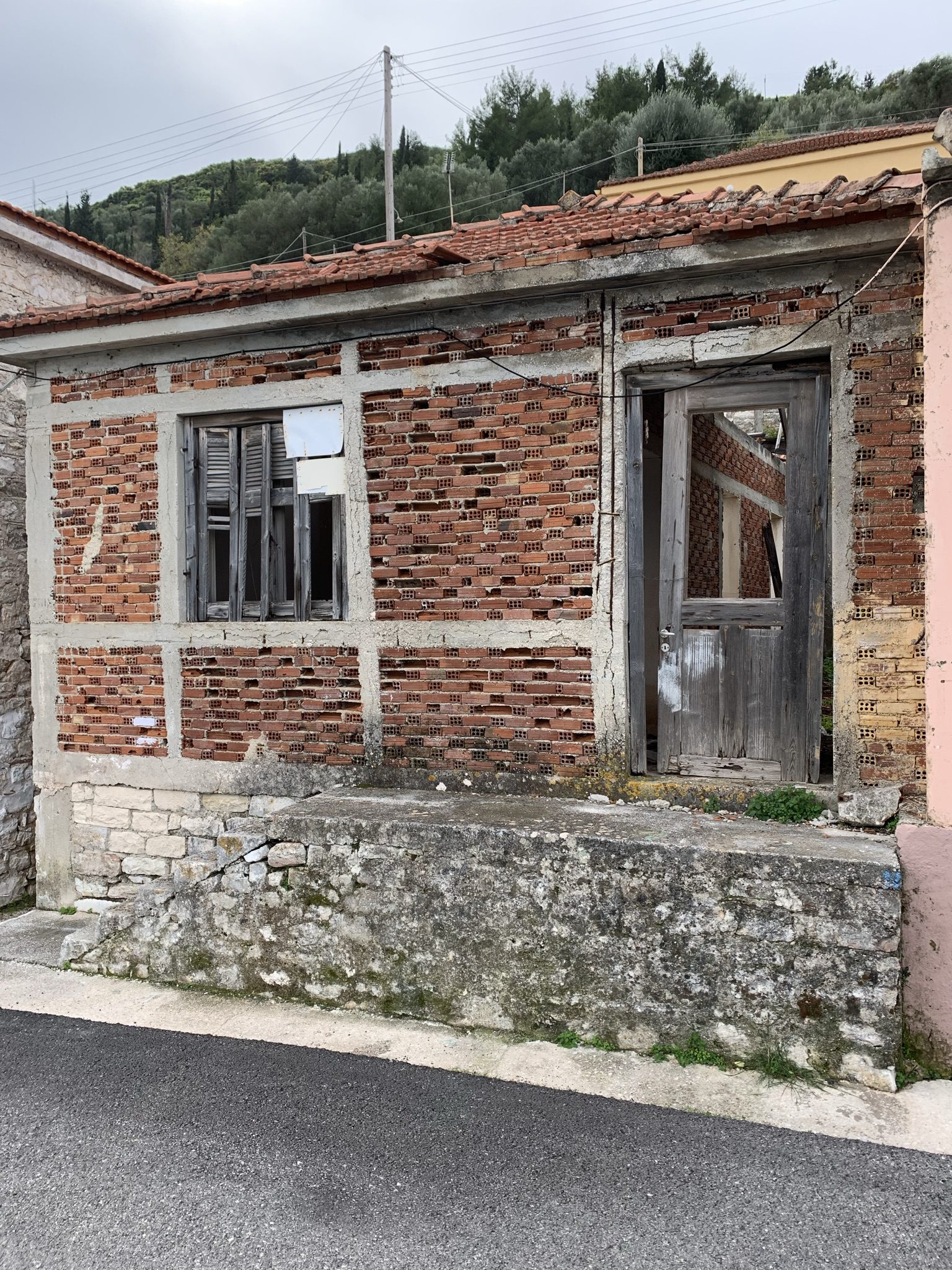 Exterior of house for sale on Ithaca Greece, Vathi