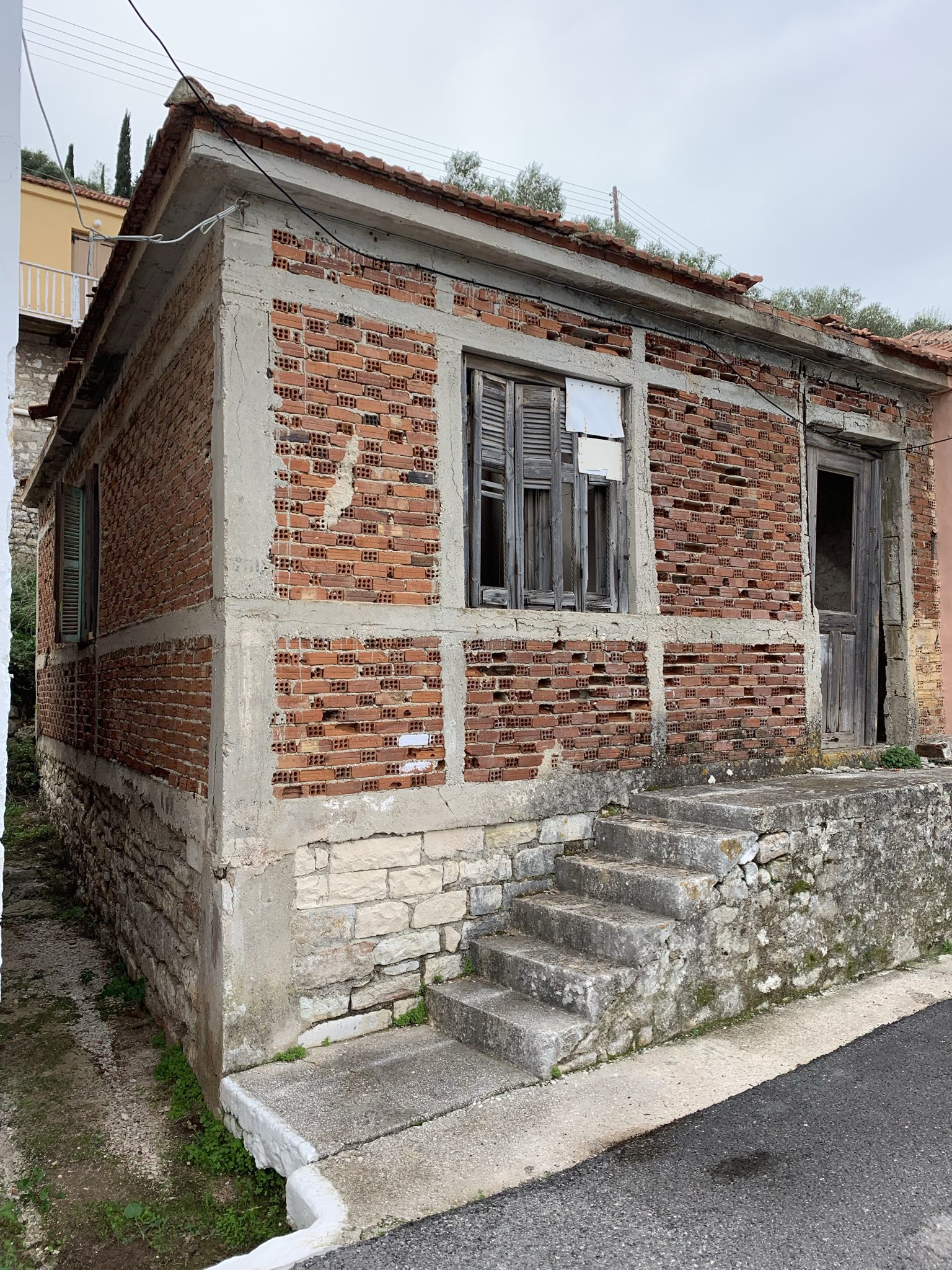 Exterior of house for sale on Ithaca Greece, Vathi