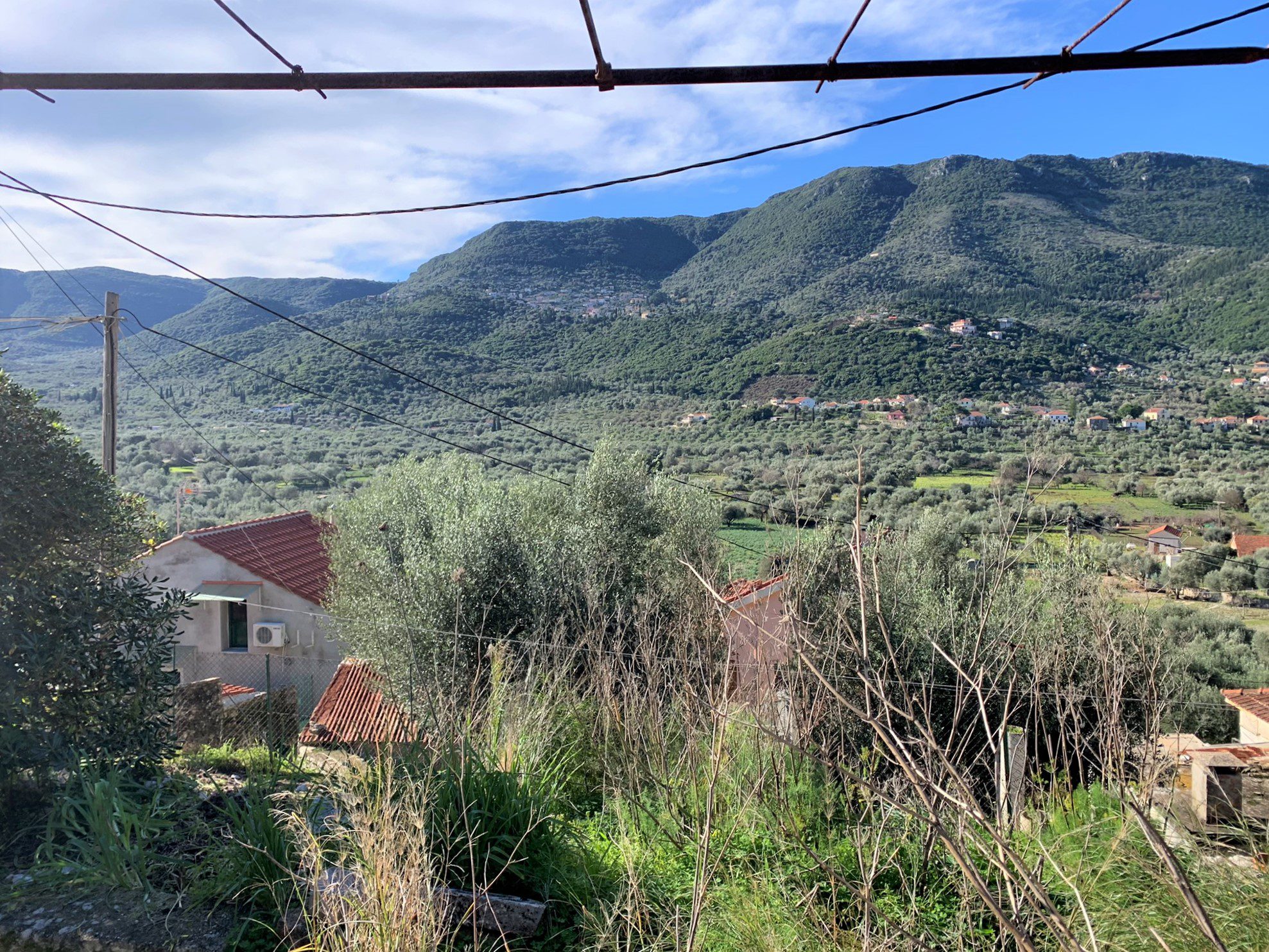 View from house for sale on Ithaca Greece, Vathi