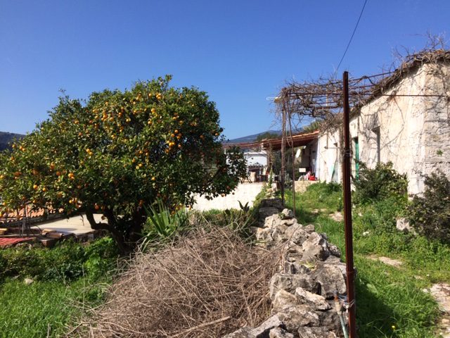 Surrounding land of ruin for sale on Ithaca Greece, Vathi