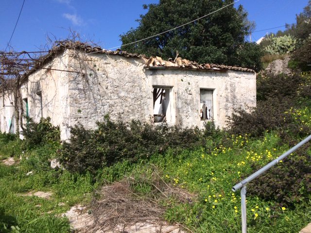 Surrounding land of ruin for sale on Ithaca Greece, Vathi