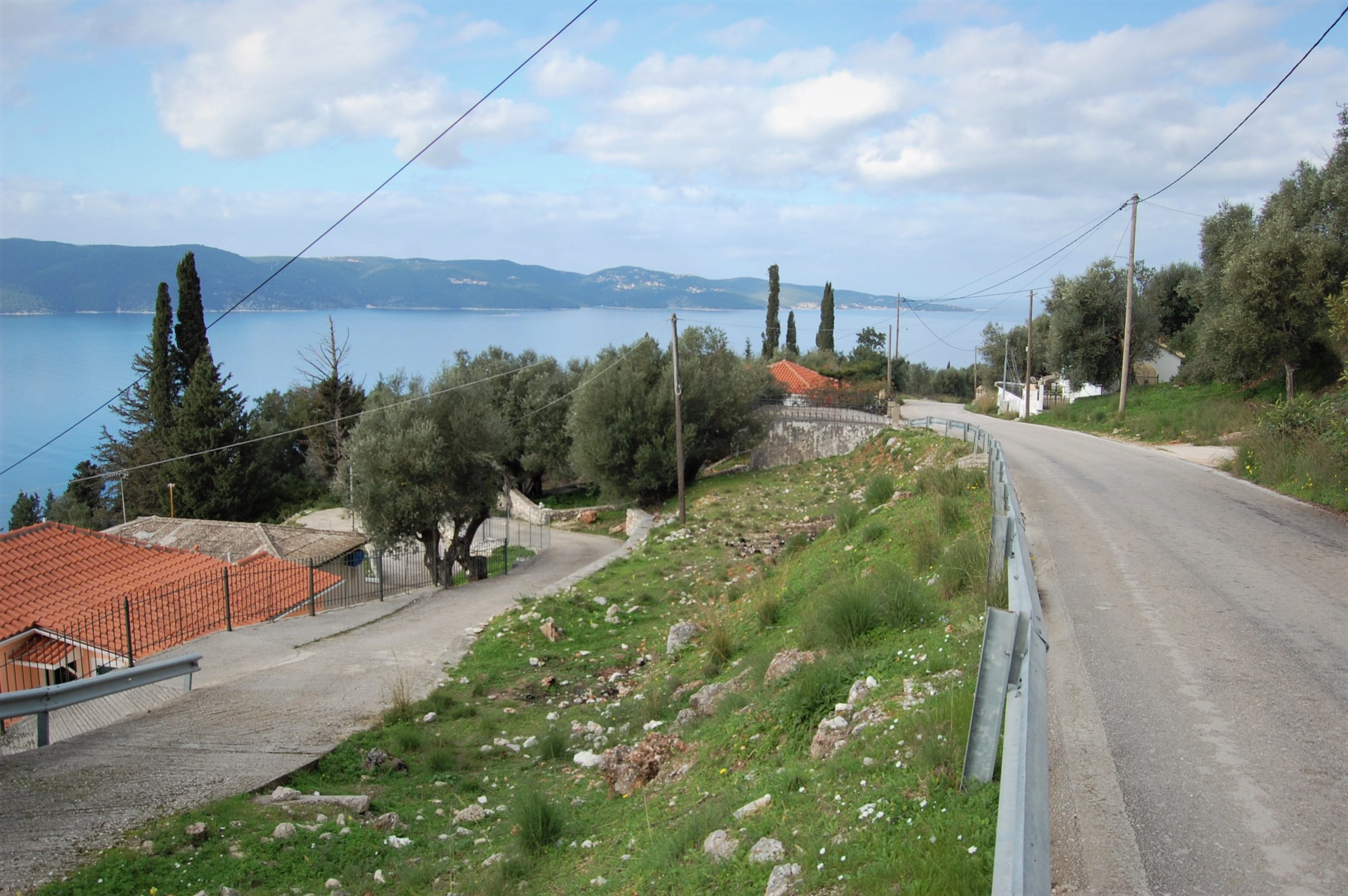 Views from land for sale on Ithaca Greece, Lefki