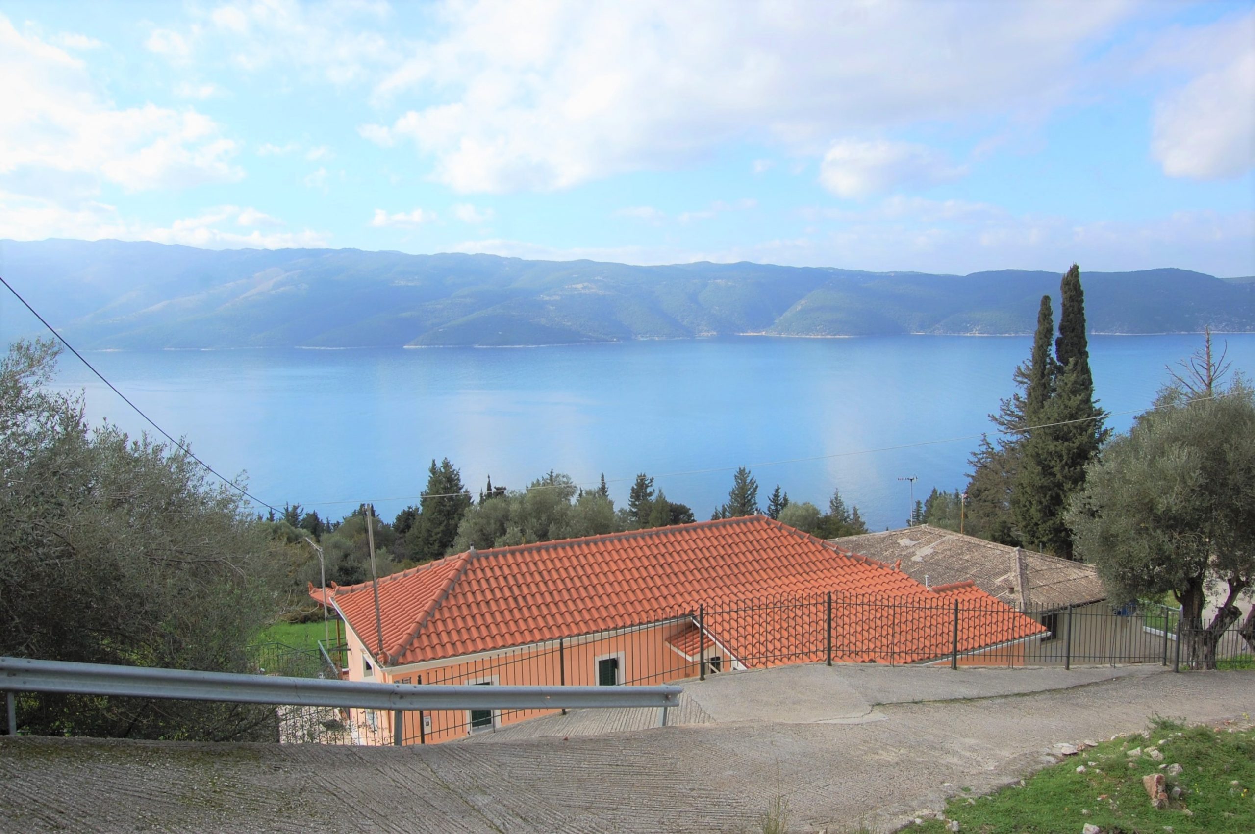 Views from land for sale on Ithaca Greece, Lefki