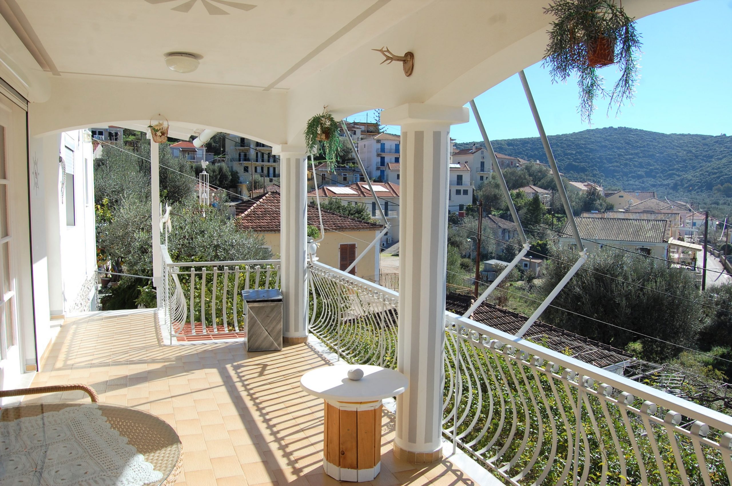 Balcony area of house for sale on Ithaca Greece, Vathi