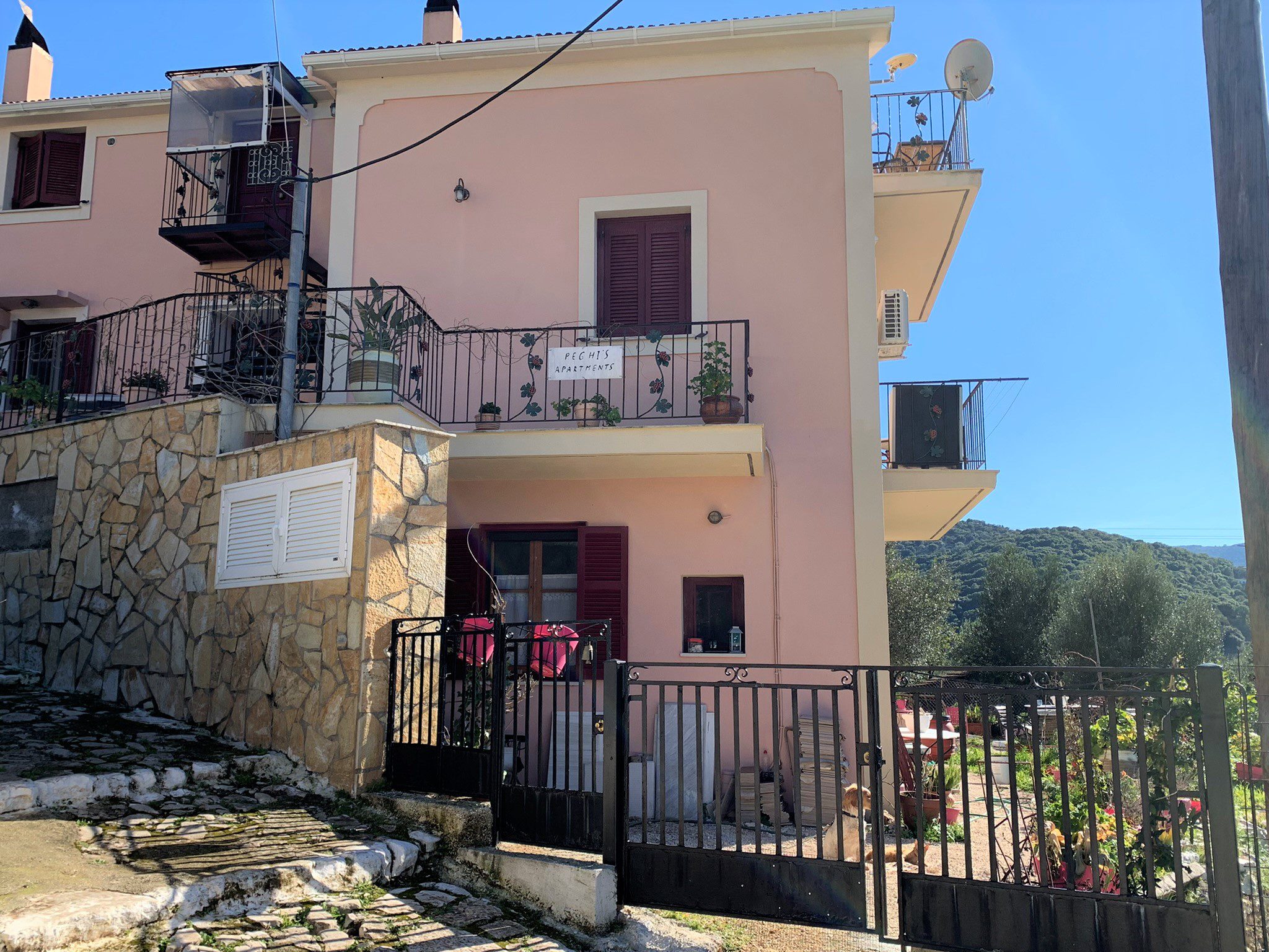 Exterior of house for sale Ithaca Greece, Vathi