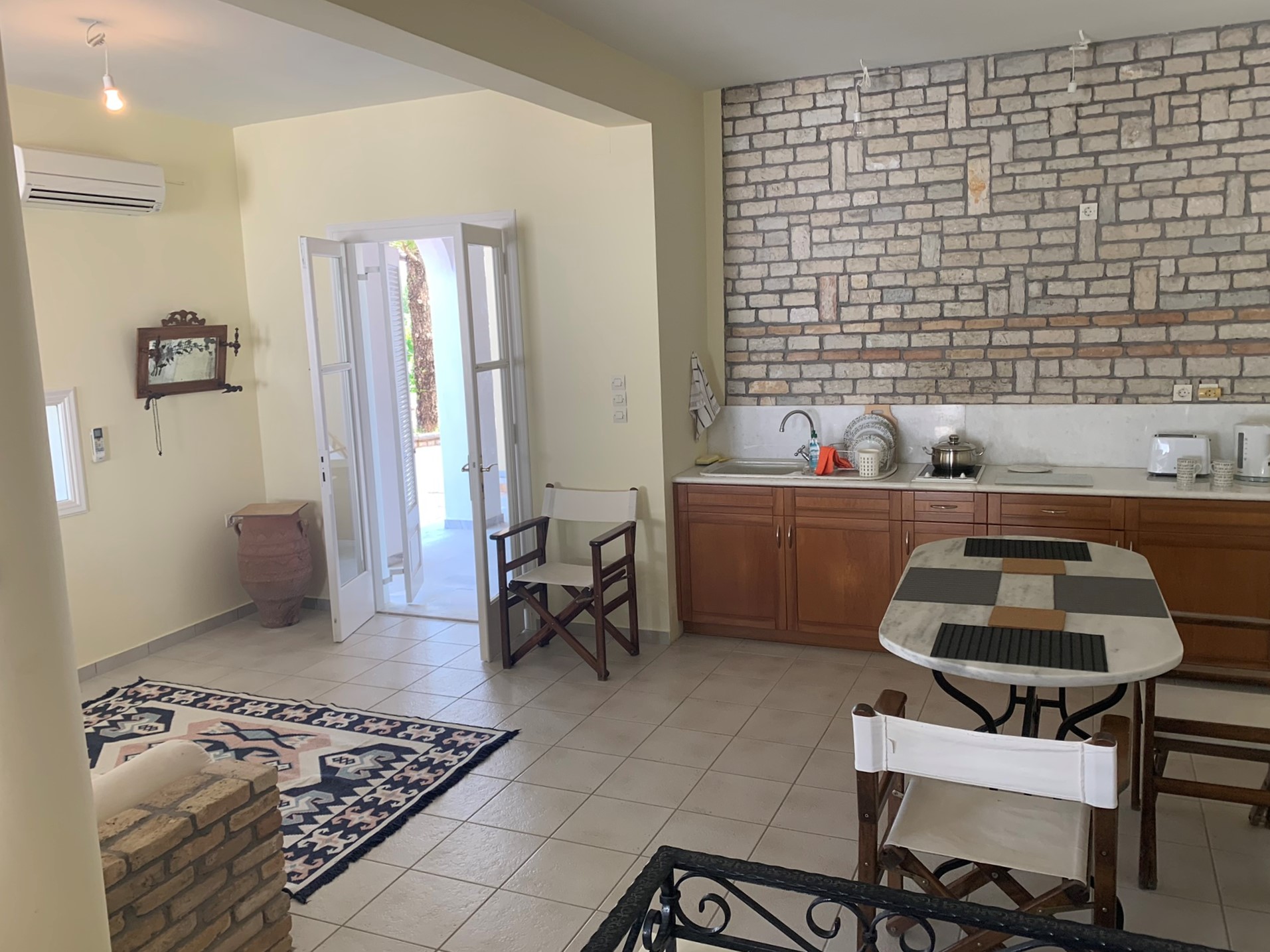 Interior of house for rent on Ithaca Greece, Aetos