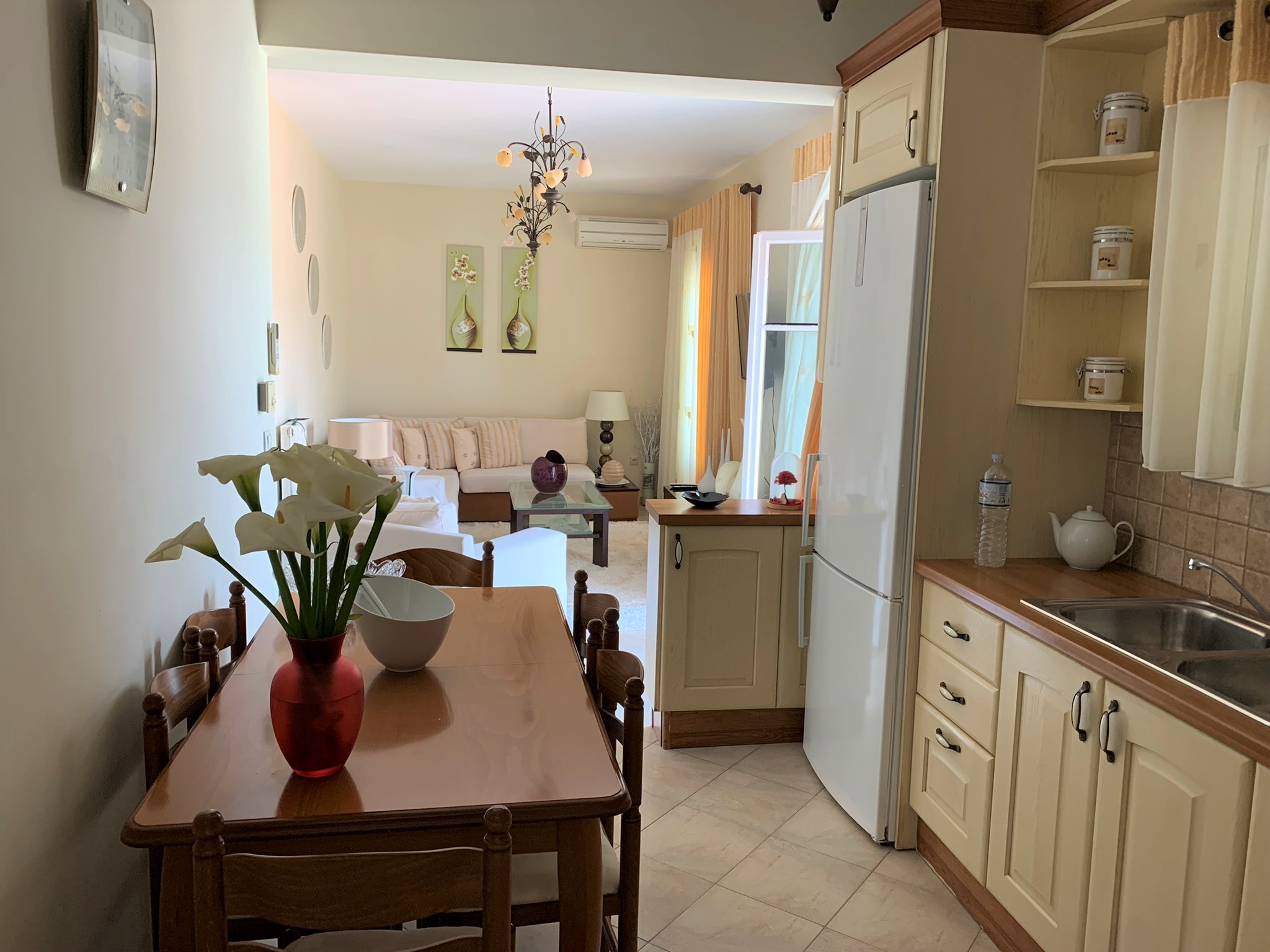 Kitchen area of house for rent in Ithaca Greece, Vathi