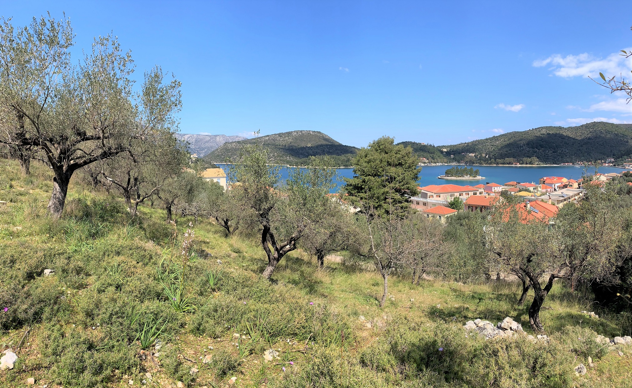 Views from land for sale Ithaca Greece, Vathi