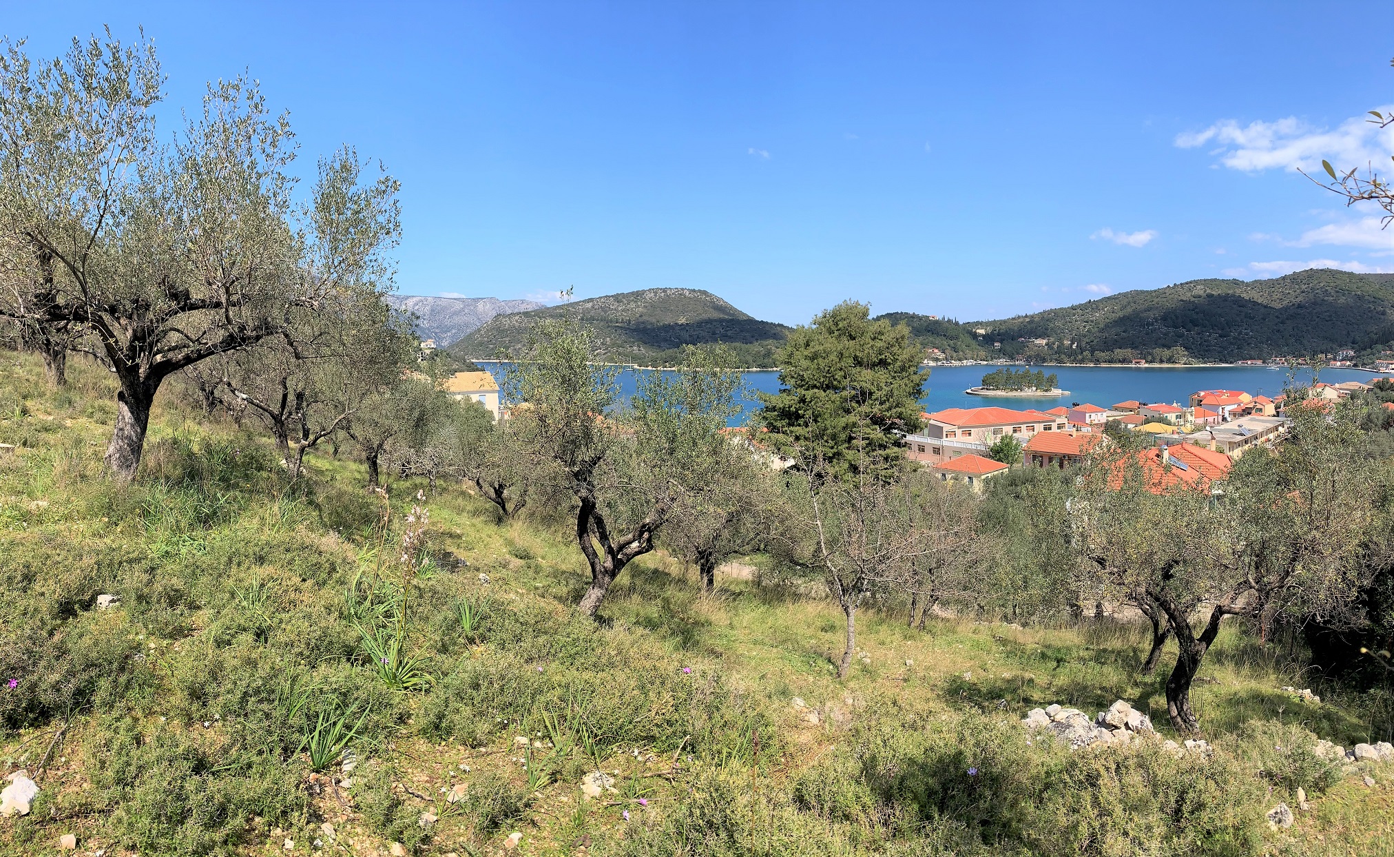 Views from land for sale Ithaca Greece, Vathi