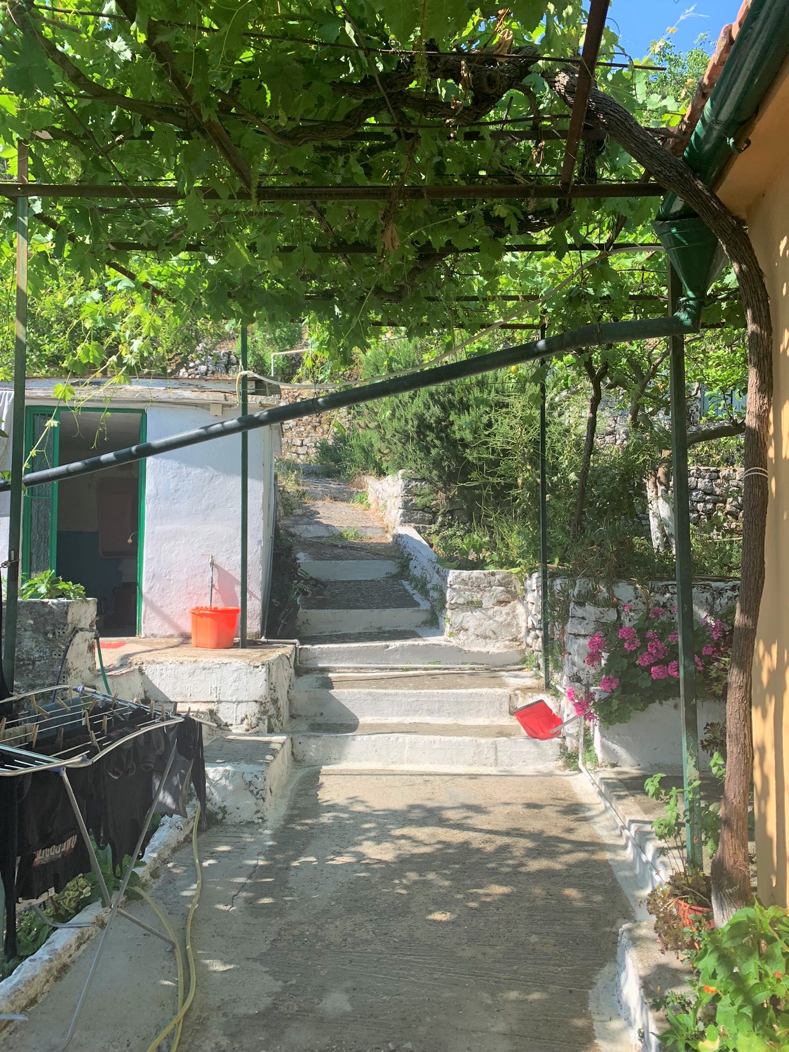Outdoor space of house for sale on Ithaca Greece, Perachori