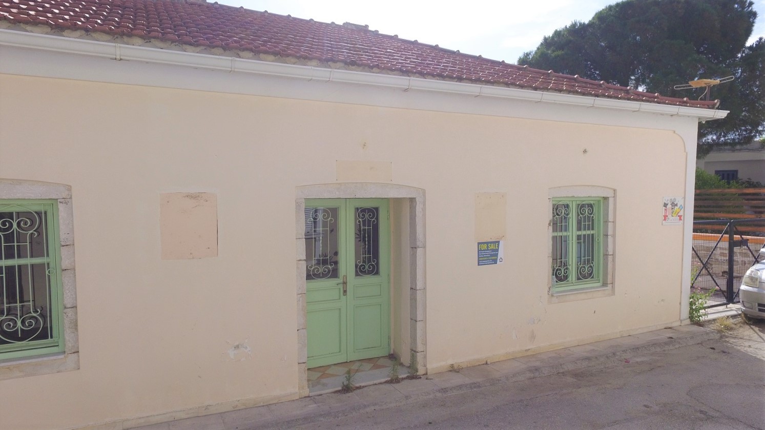 Exterior of house for sale on Ithaca Greece, Vathi